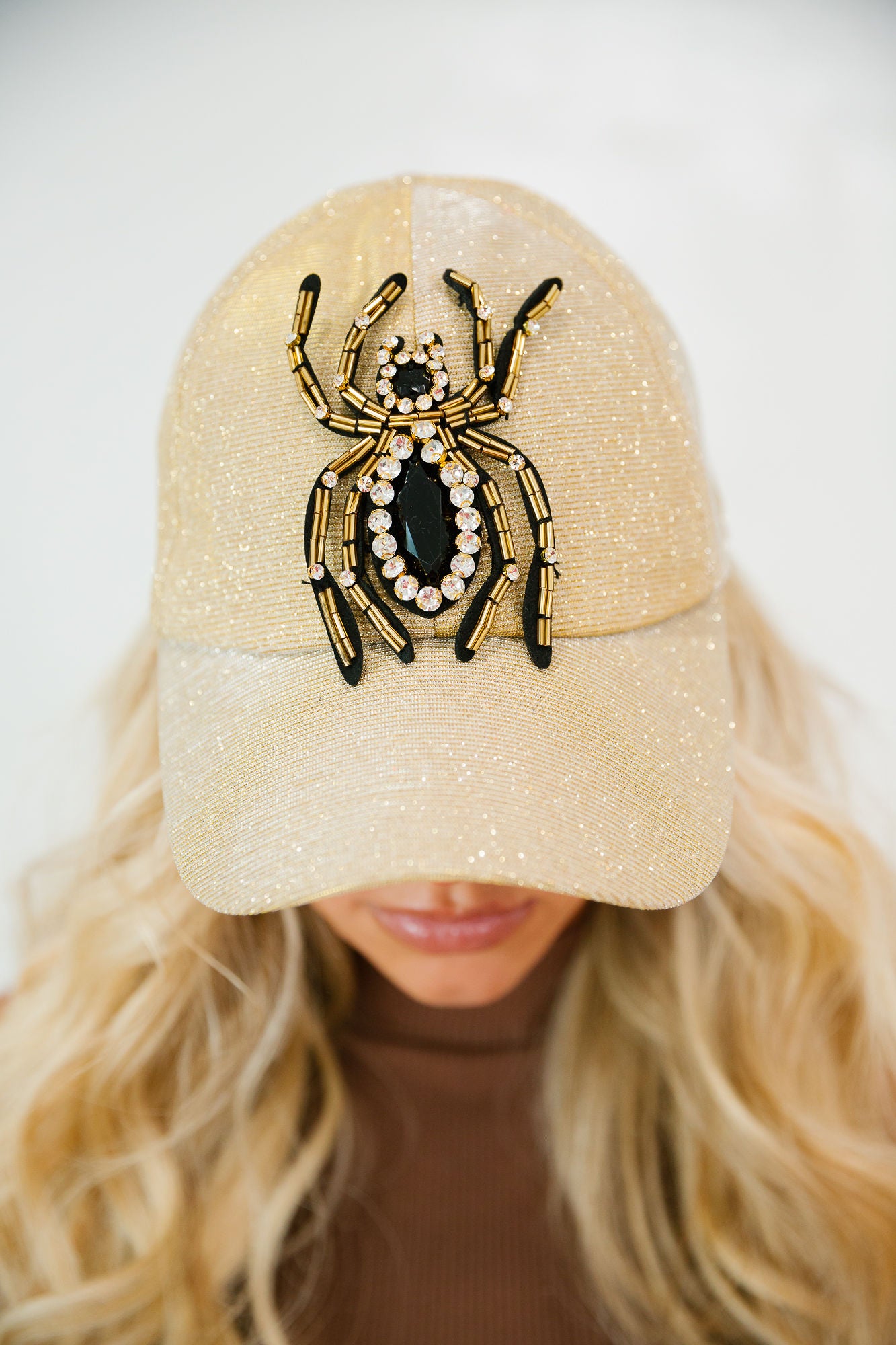 SPOOKY SPIDER BASEBALL HAT TRUCKER HAT Judith March