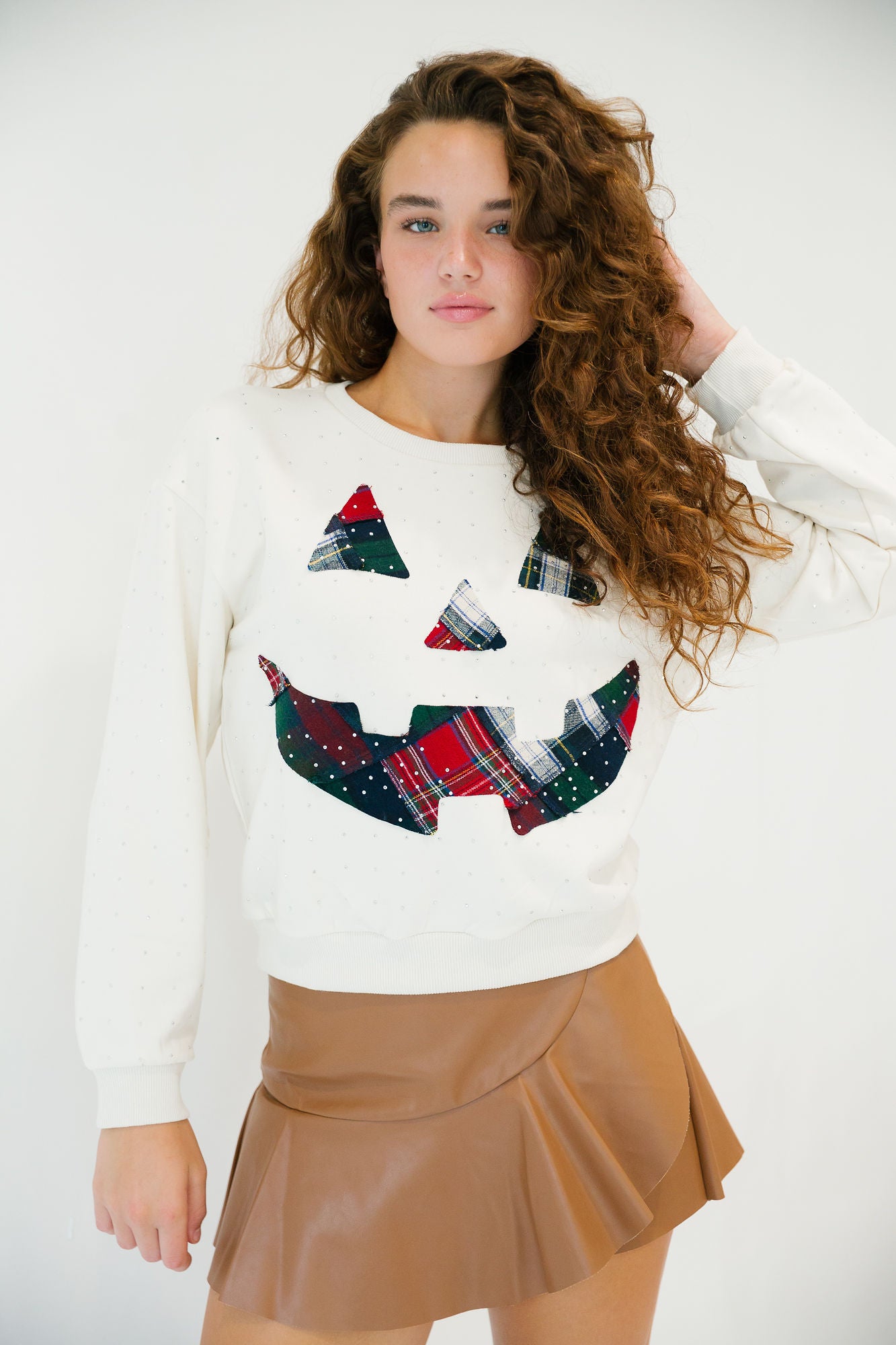 HOLIDAY PUMPKIN SWEATER PULLOVER Judith March