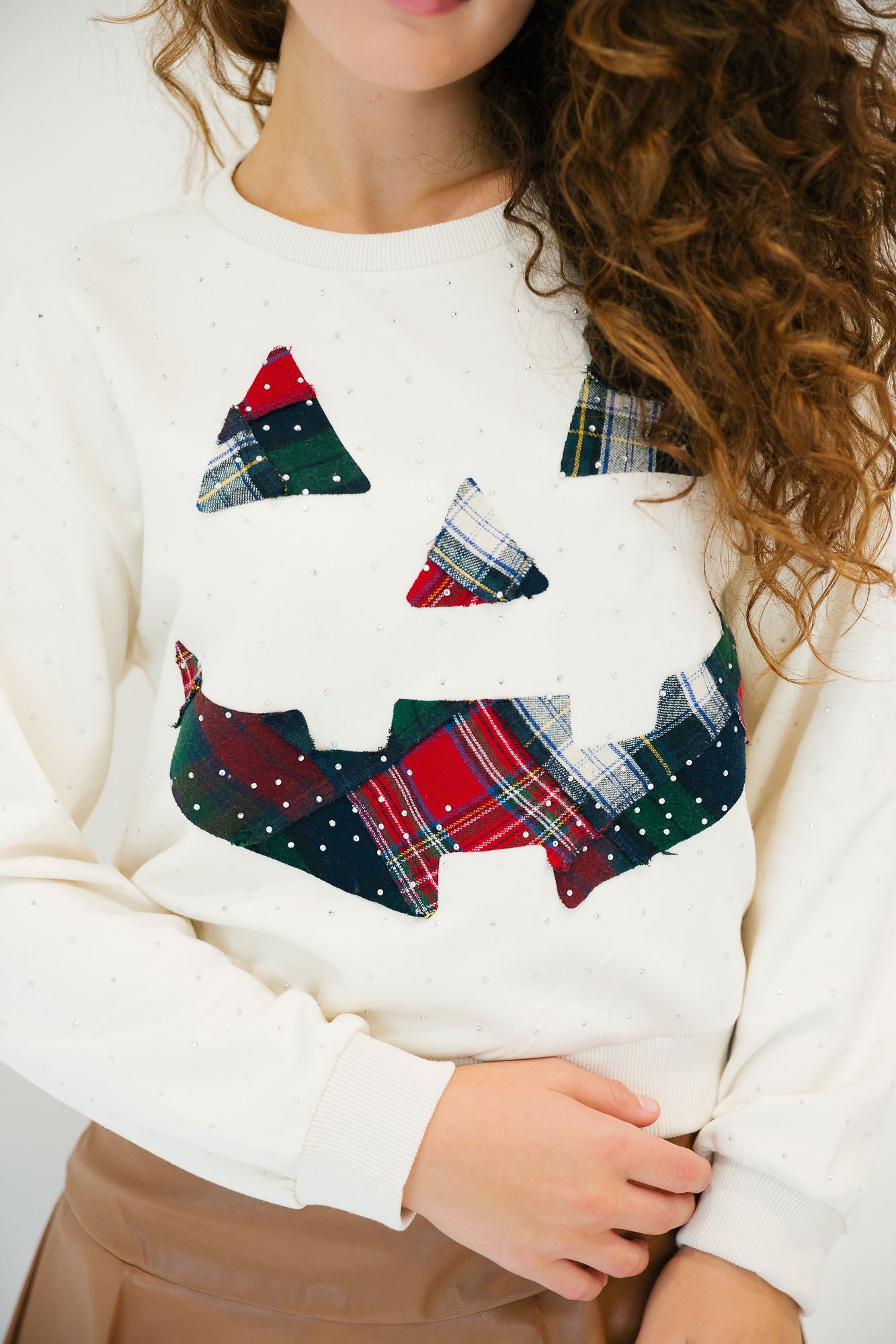 HOLIDAY PUMPKIN SWEATER PULLOVER Judith March