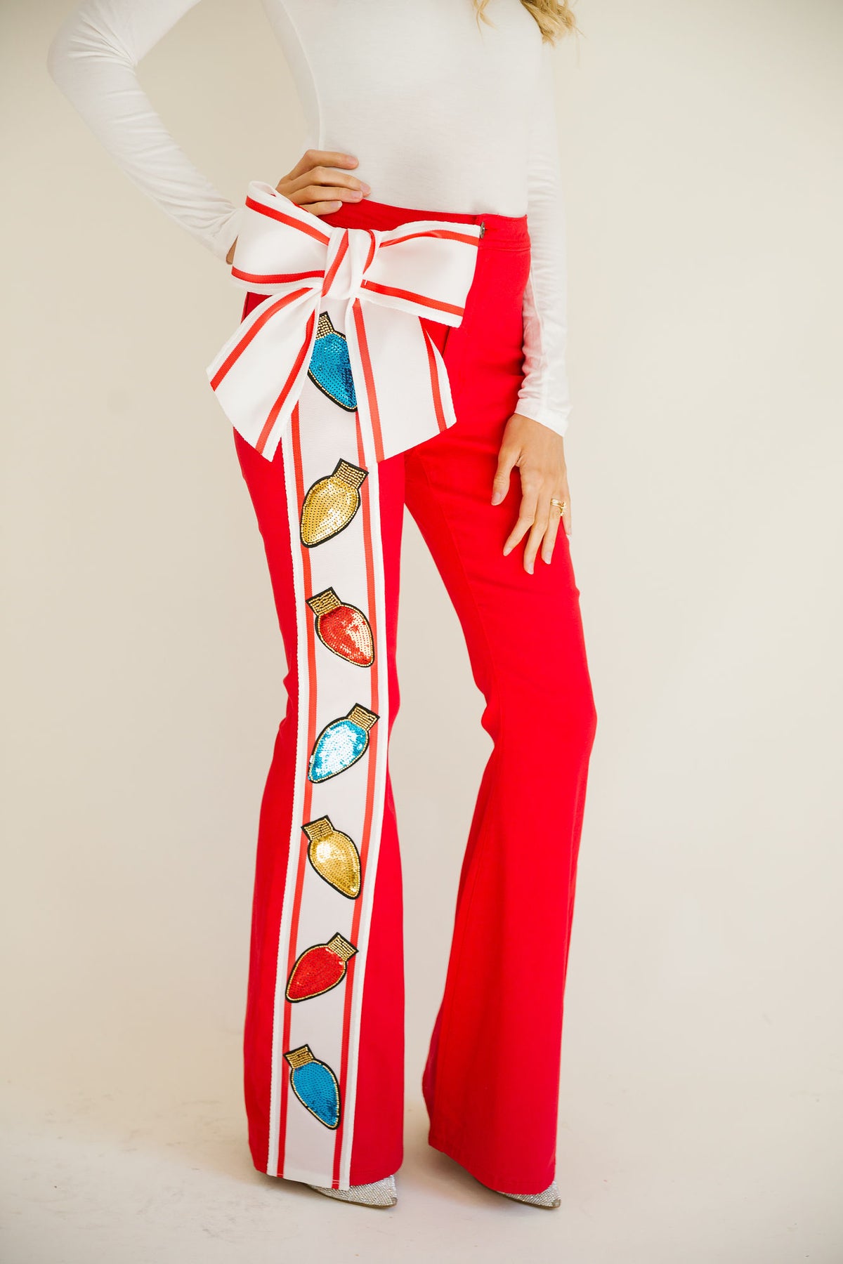 MERRY & BRIGHT RED FLARES FLARES Judith March
