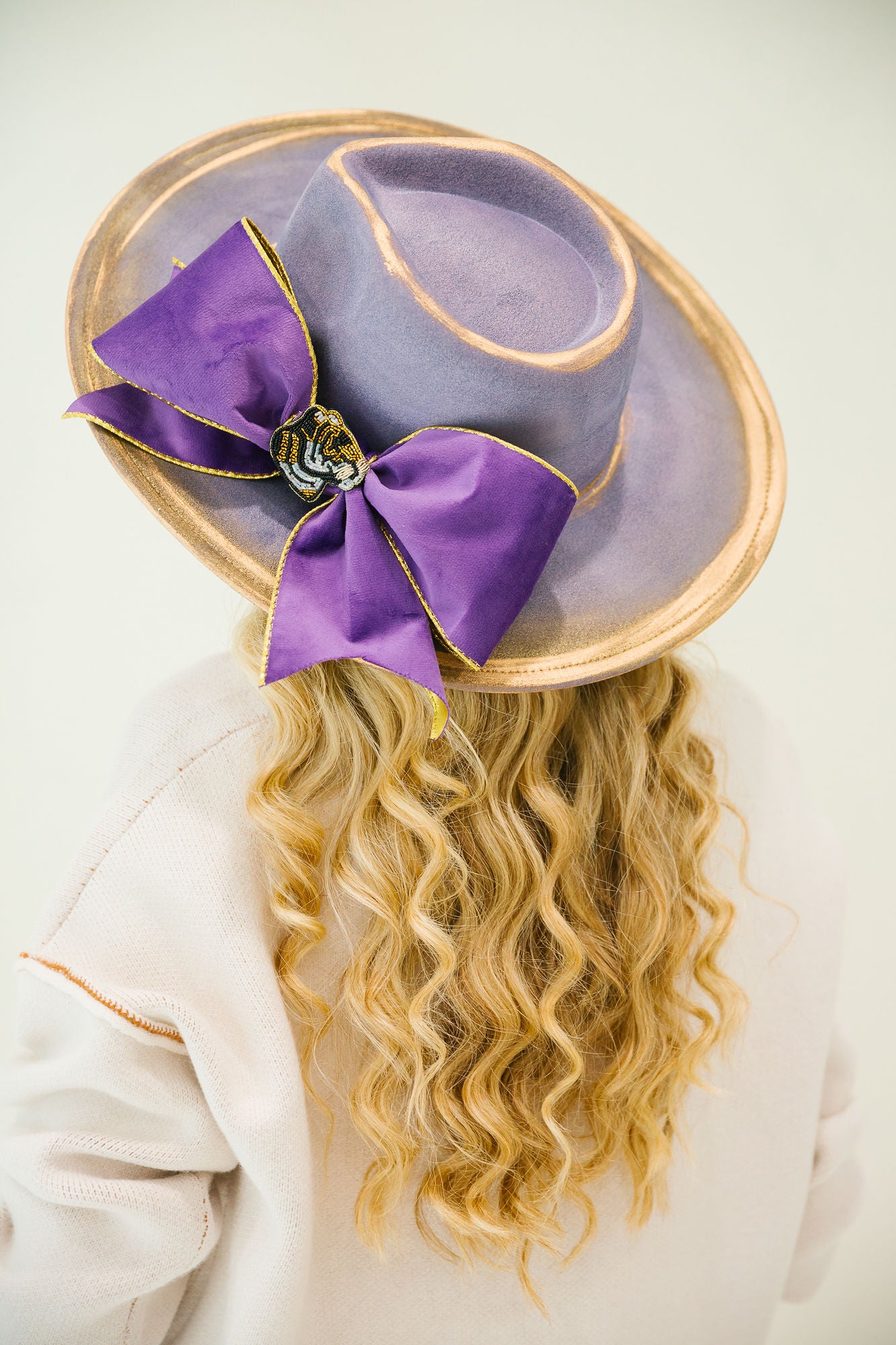 TIGER BOW PURPLE RANCHER HAT HAT Judith March