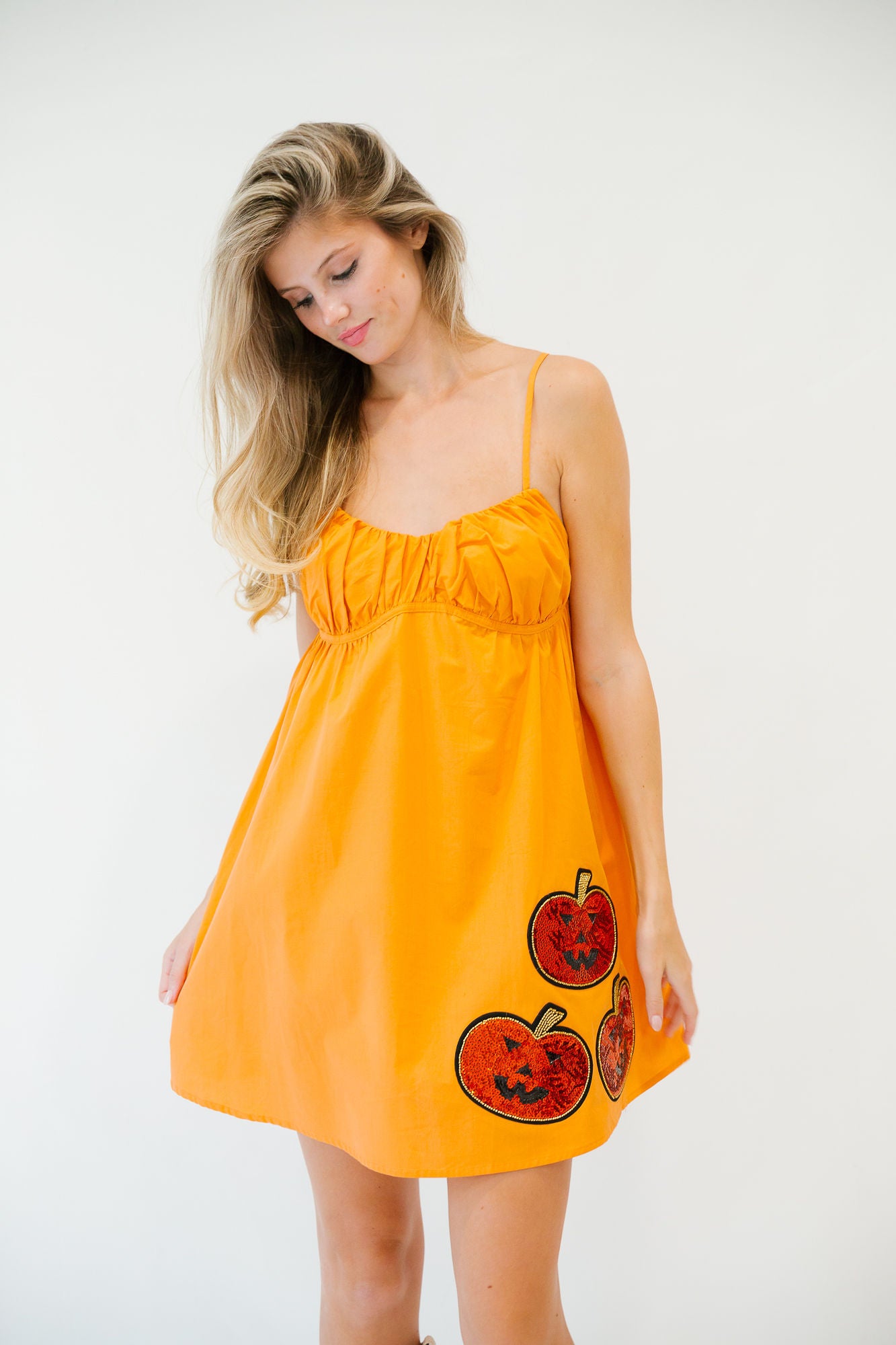 PICK OF THE PATCH ORANGE DRESS DRESS Judith March