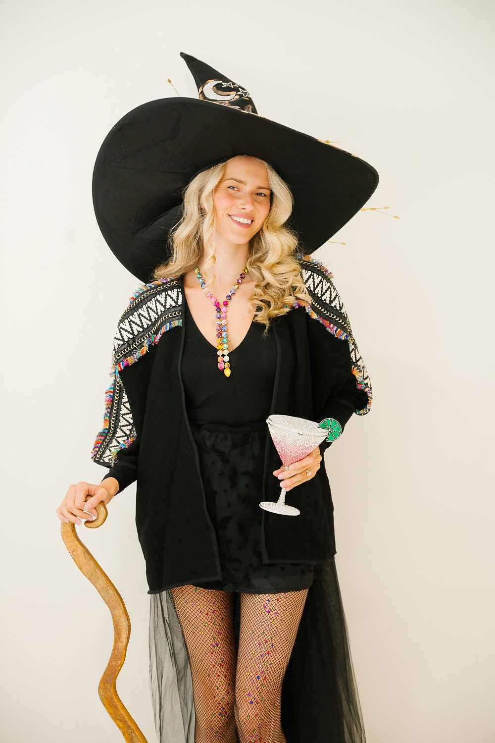 WITCH'S NIGHT OUT AZTEC CARDIGAN PULLOVER Judith March