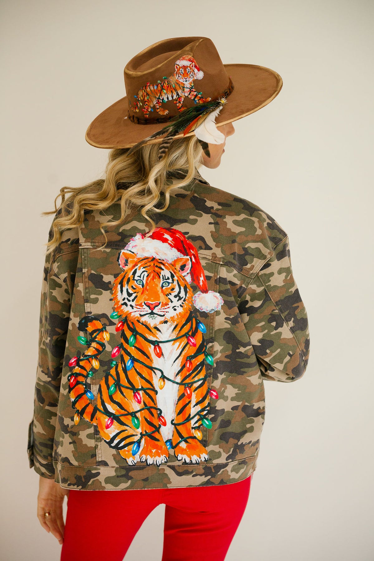 WILD ABOUT CHRISTMAS BROWN RANCHER HAT TRUCKER HAT Judith March