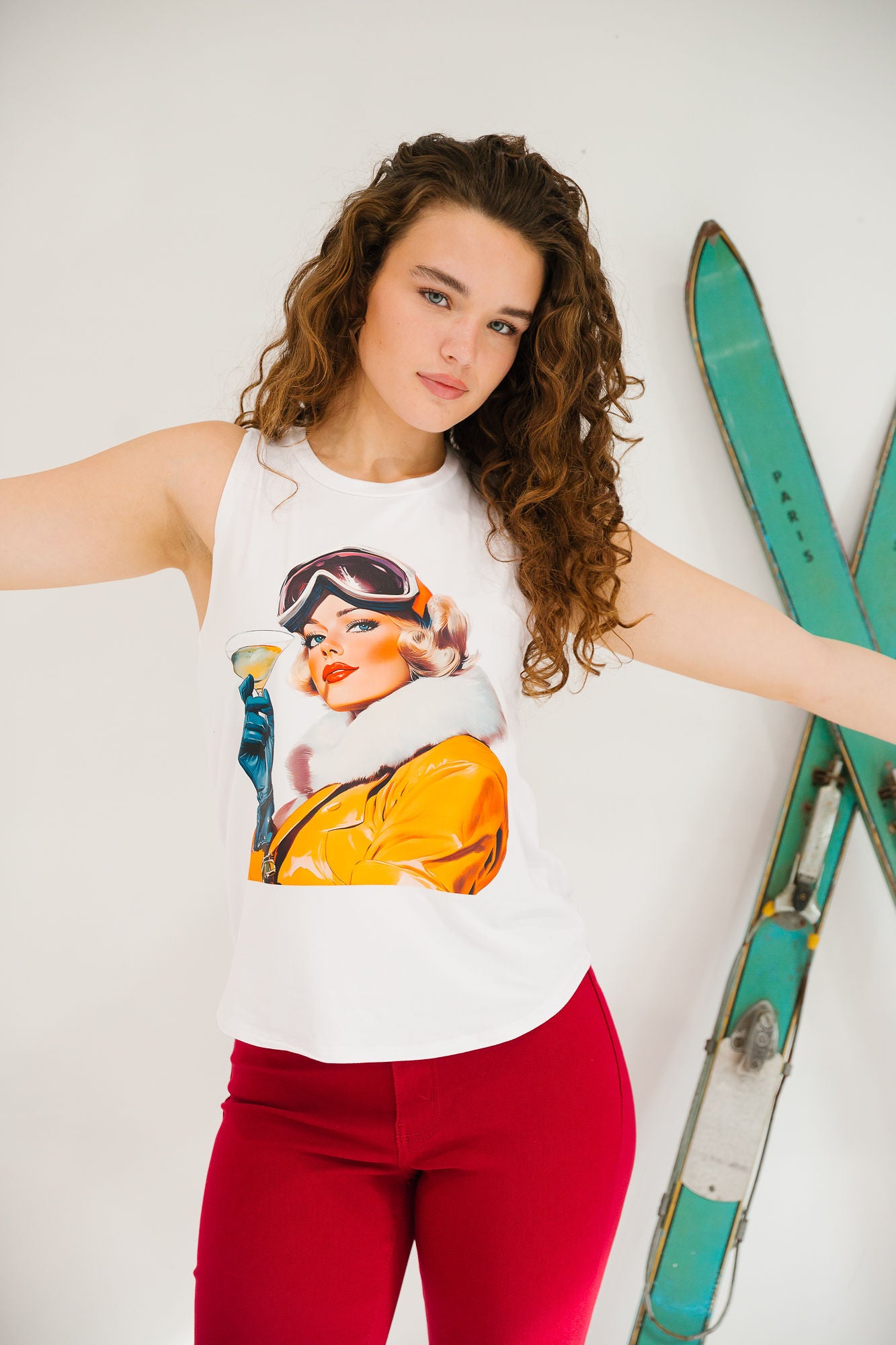 APRÈS SKI WHITE TANK TANK Judith March