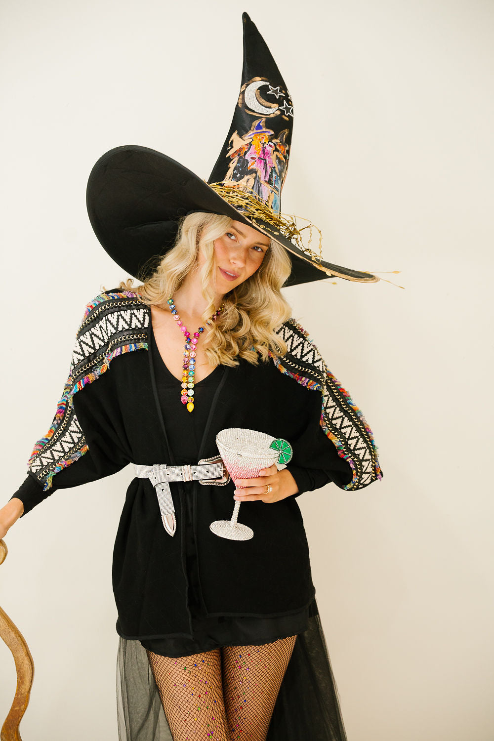 WITCH'S NIGHT OUT AZTEC CARDIGAN PULLOVER Judith March