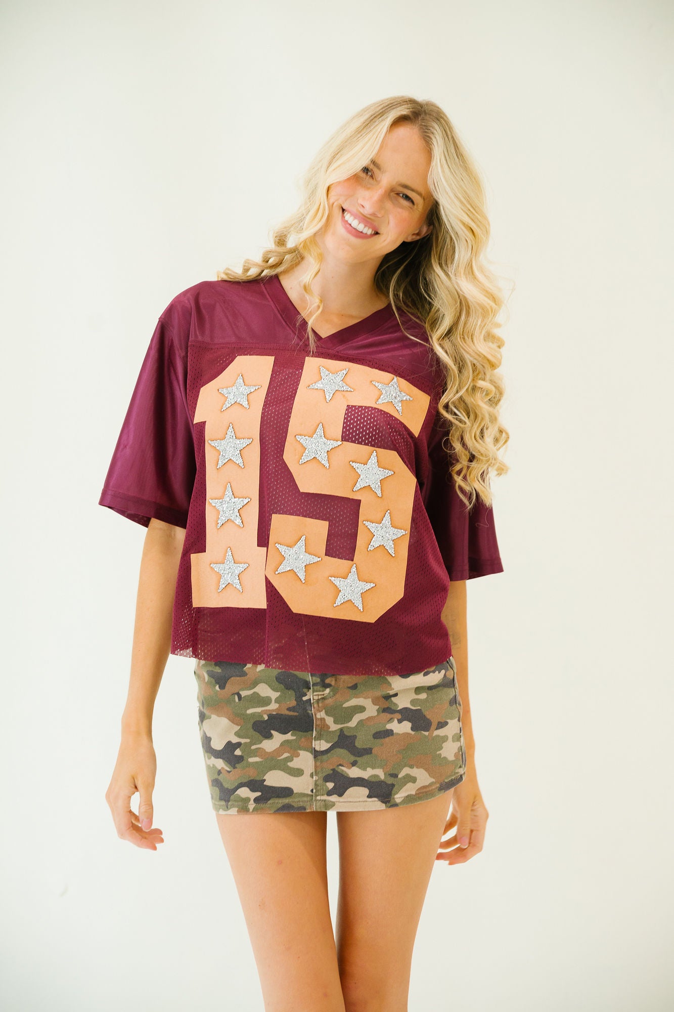 CUSTOM SUEDE NUMBER JERSEY jersey Judith March