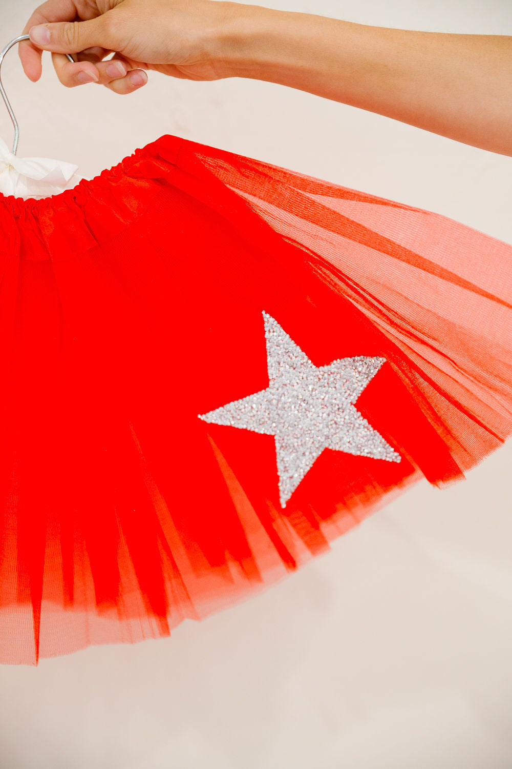 **MINI KIDS SILVER STAR RED TUTU - ONE SIZE Tutu skirt Judith March