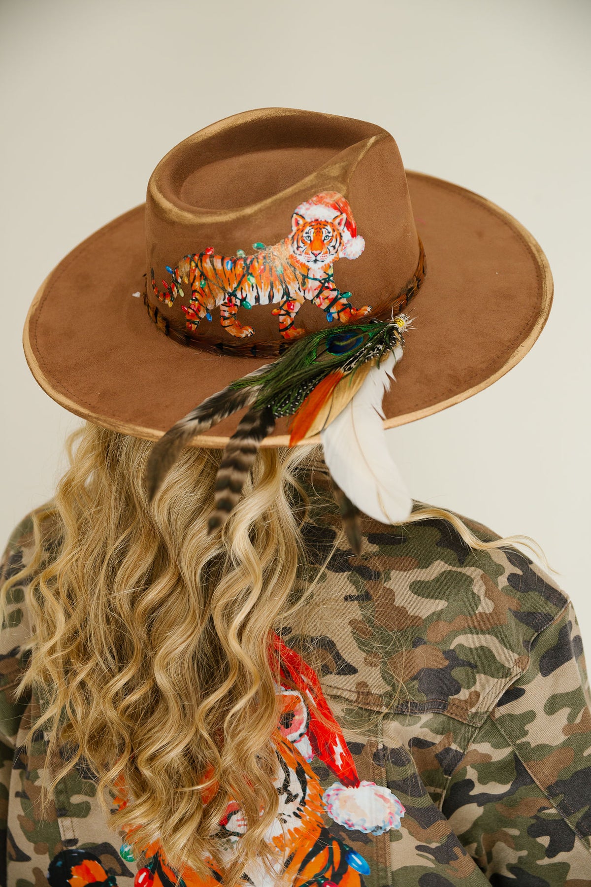 WILD ABOUT CHRISTMAS BROWN RANCHER HAT TRUCKER HAT Judith March