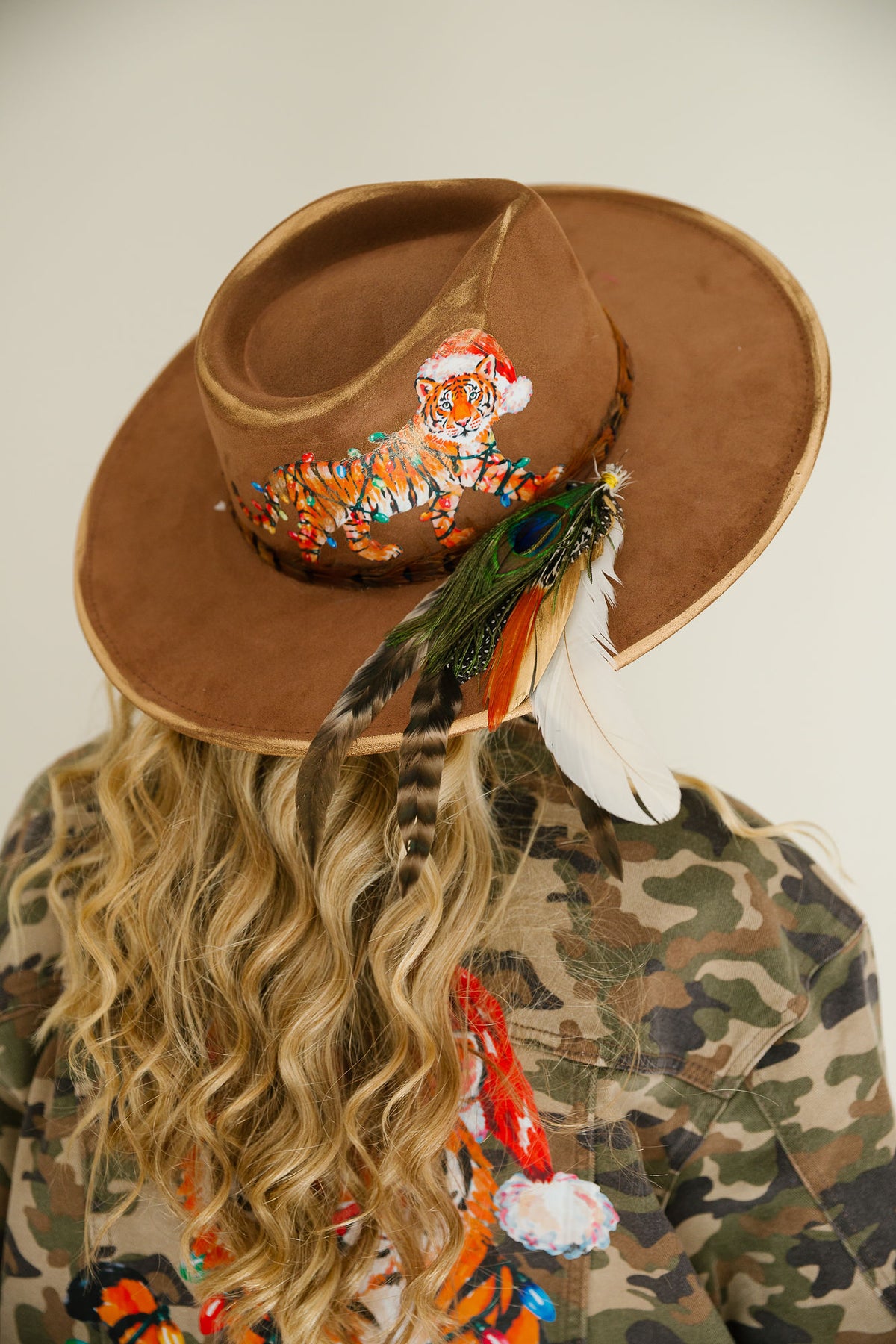 WILD ABOUT CHRISTMAS BROWN RANCHER HAT TRUCKER HAT Judith March