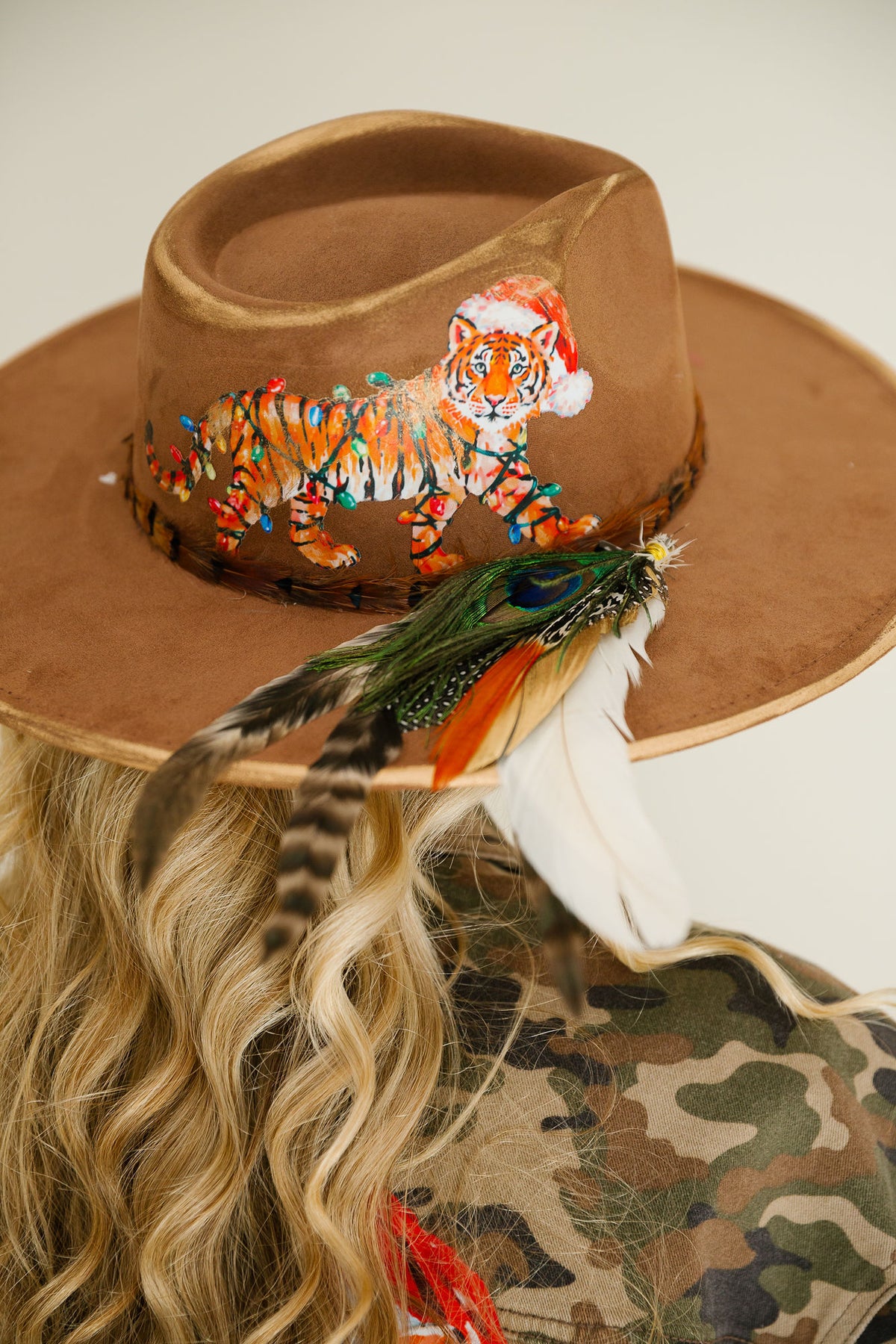 WILD ABOUT CHRISTMAS BROWN RANCHER HAT TRUCKER HAT Judith March