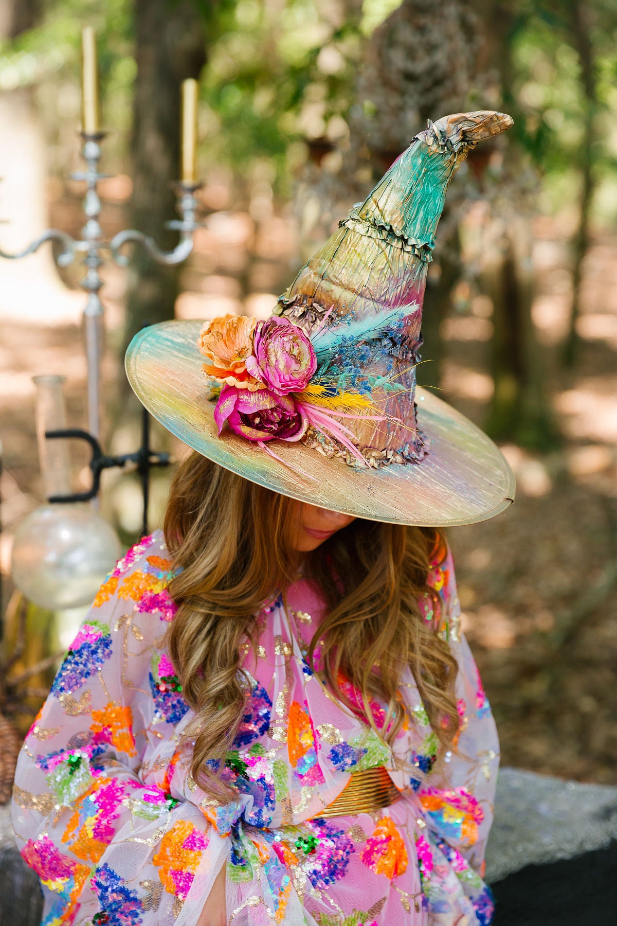 MINI KIDS THE WEB OF WHIMSY WITCH HAT (ONE OF A KIND)