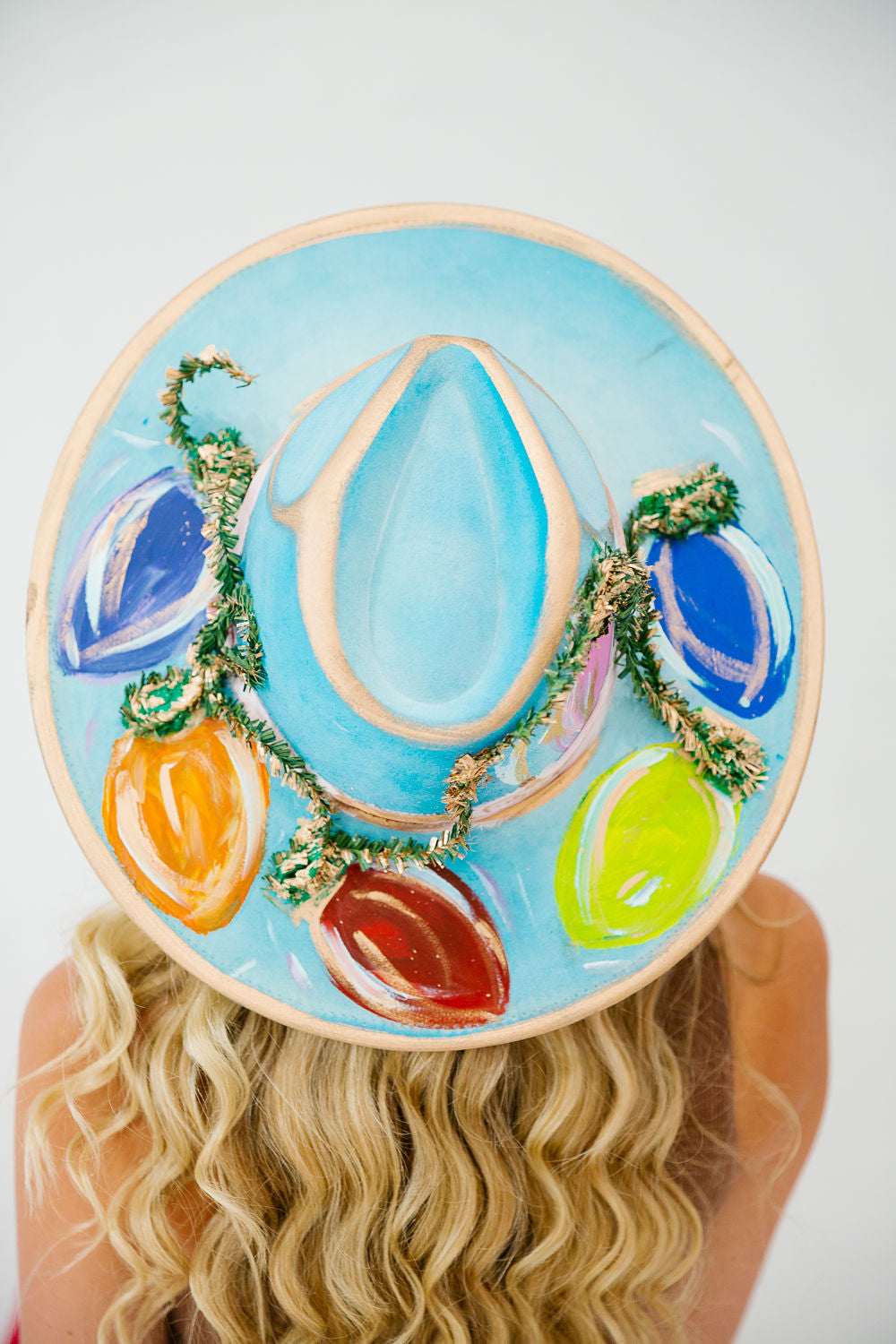 DECK THE HALLS BLUE RANCHER HAT RANCHER HAT Judith March