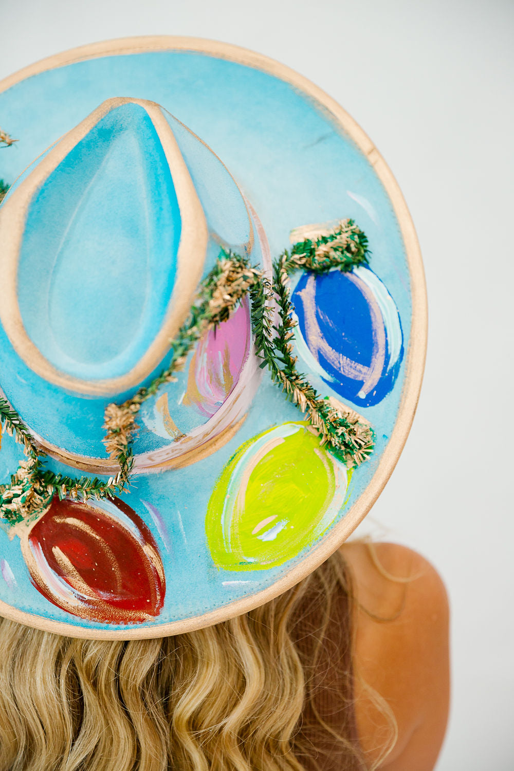 DECK THE HALLS BLUE RANCHER HAT RANCHER HAT Judith March