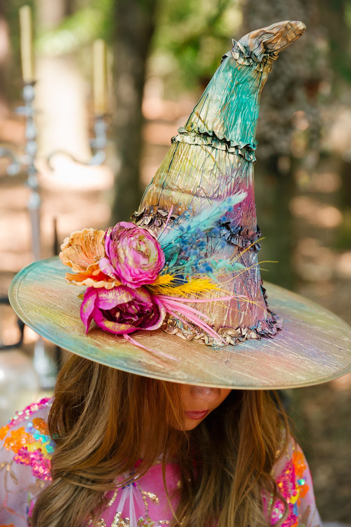 MINI KIDS THE WEB OF WHIMSY WITCH HAT (ONE OF A KIND)