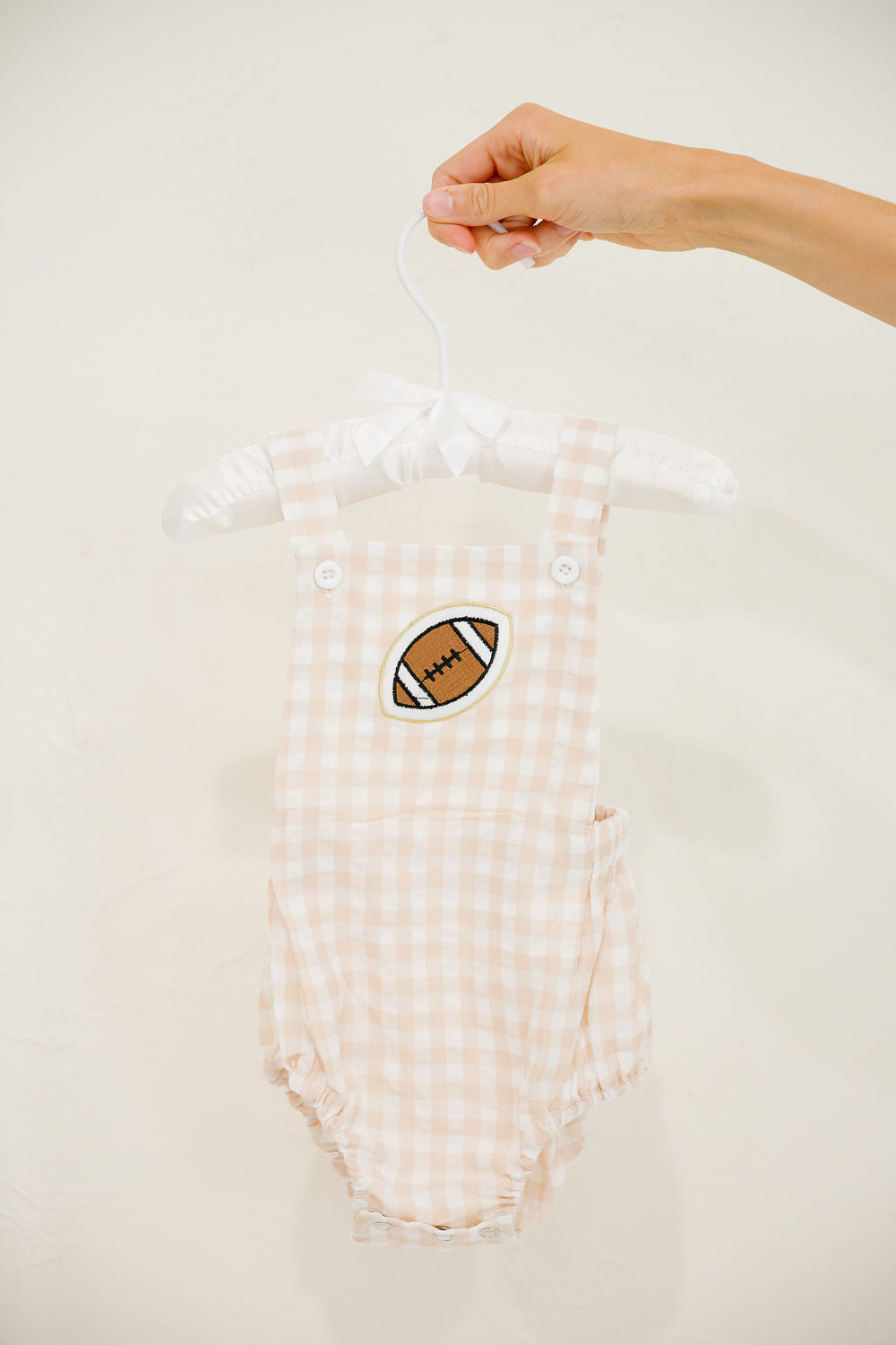 **MINI KIDS FOOTBALL GINGHAM ONESIE ONESIE Judith March
