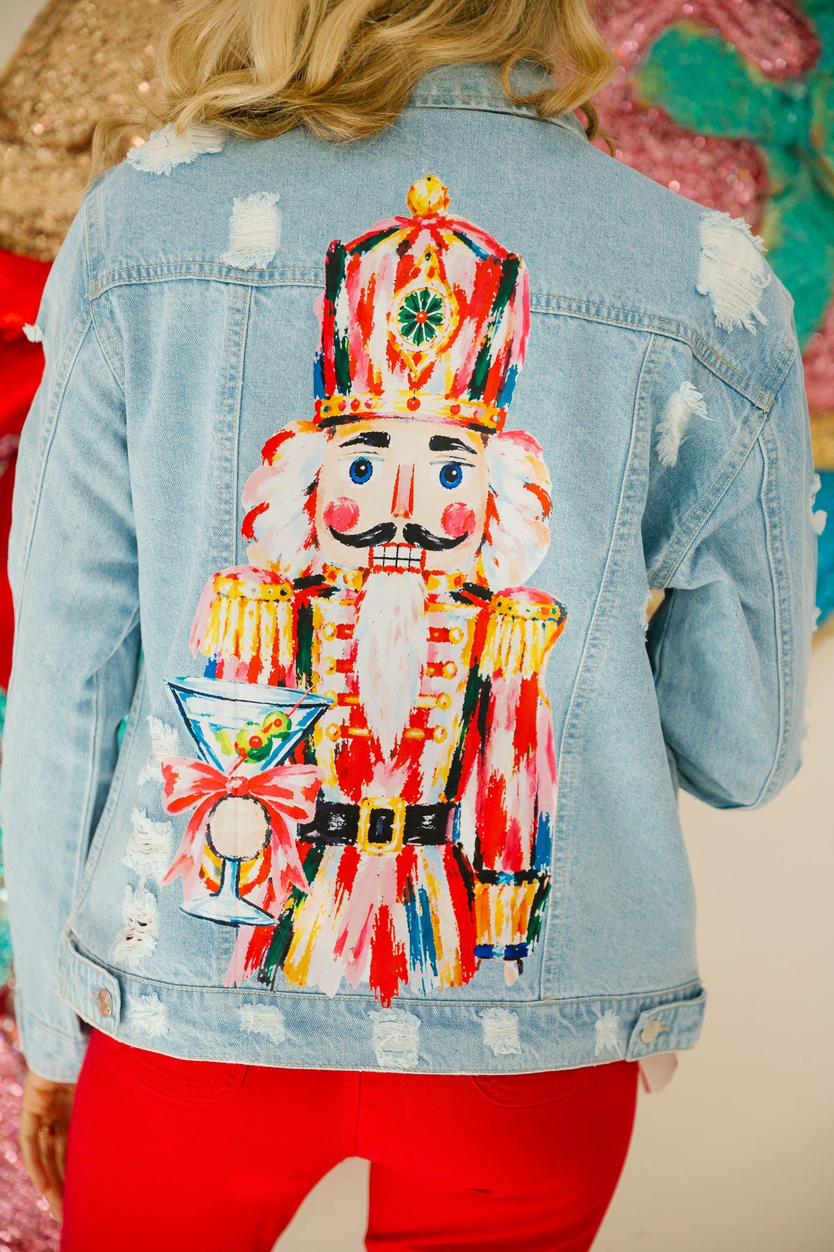 THE TIPSY TOY SOLIDER DENIM JACKET PULLOVER Judith March