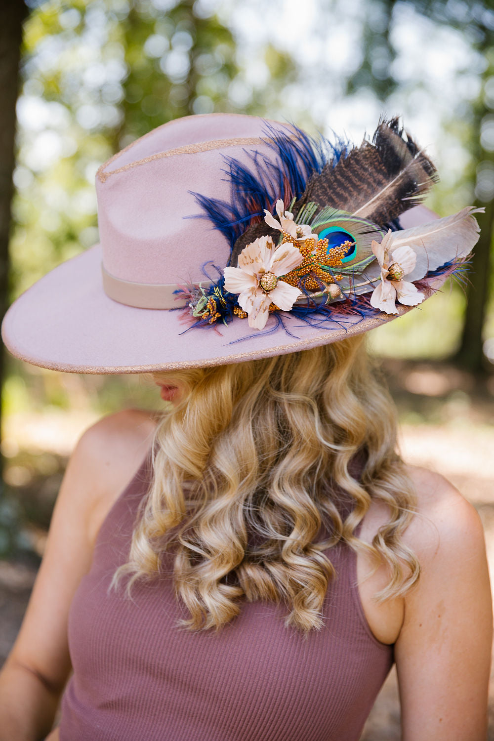 THE LILAC & LEAVES RANCHER HAT RANCHER HAT Judith March