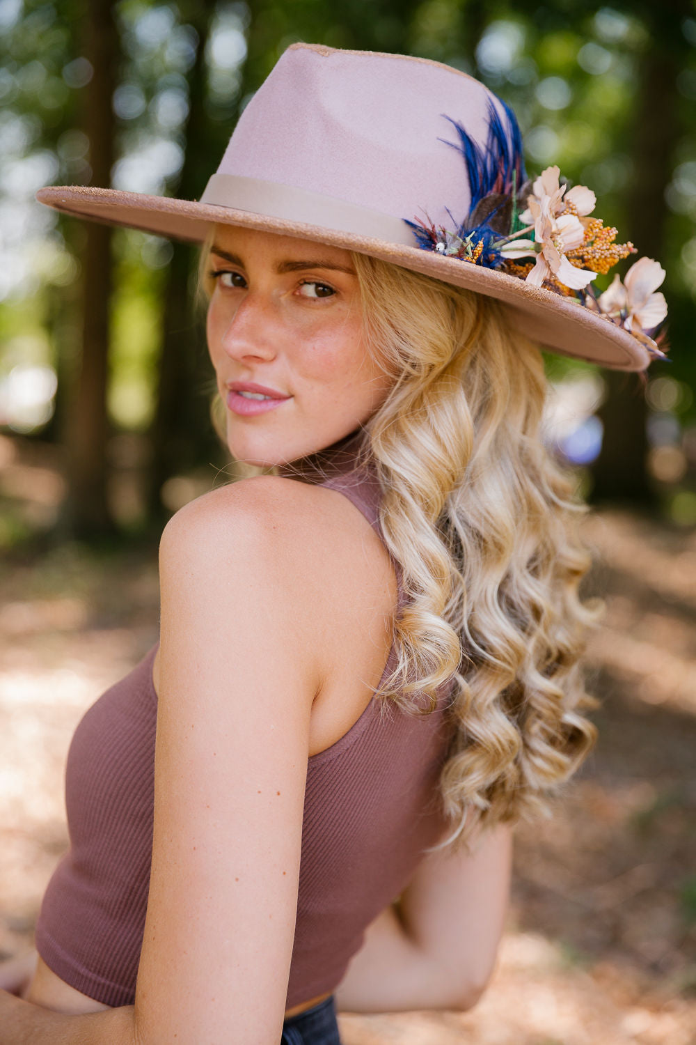 THE LILAC & LEAVES RANCHER HAT RANCHER HAT Judith March