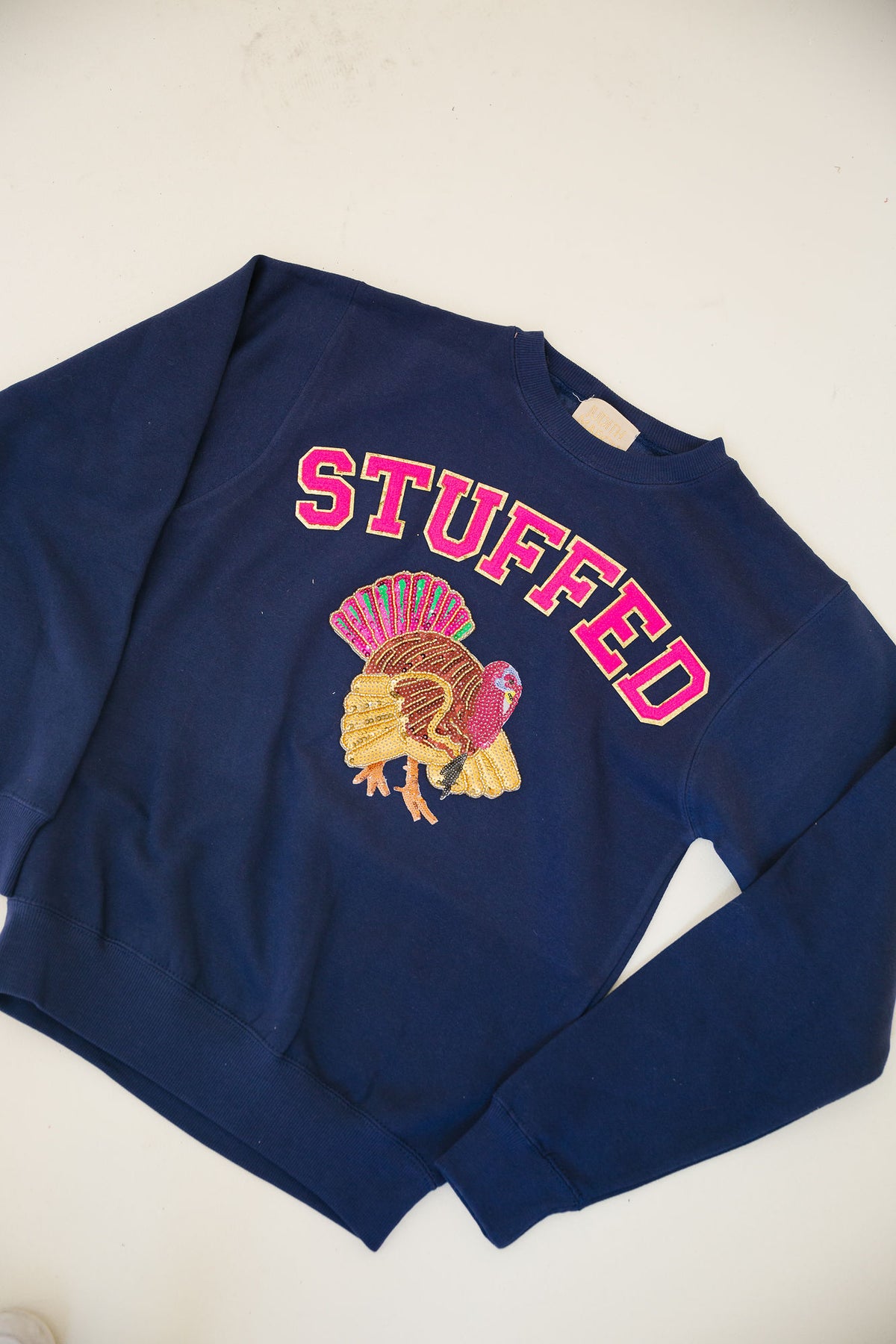 STUFFED NAVY PULLOVER PULLOVER Judith March