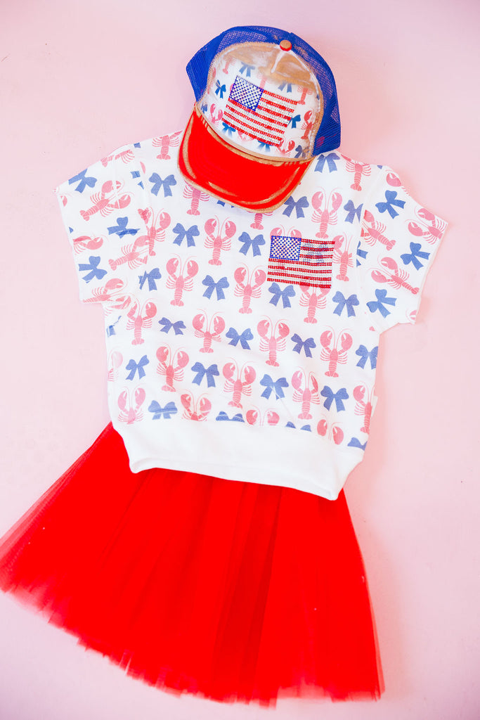 MINI KIDS COASTAL FLAG SLEEVELESS PULLOVER PULLOVER Judith March