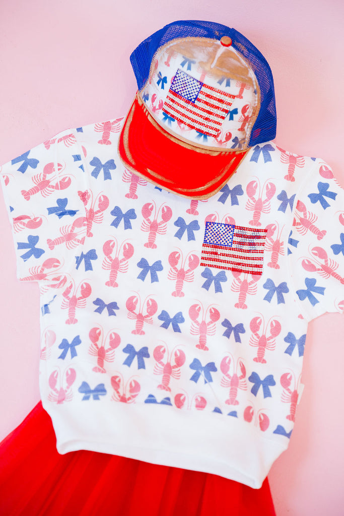 MINI KIDS COASTAL FLAG SLEEVELESS PULLOVER PULLOVER Judith March