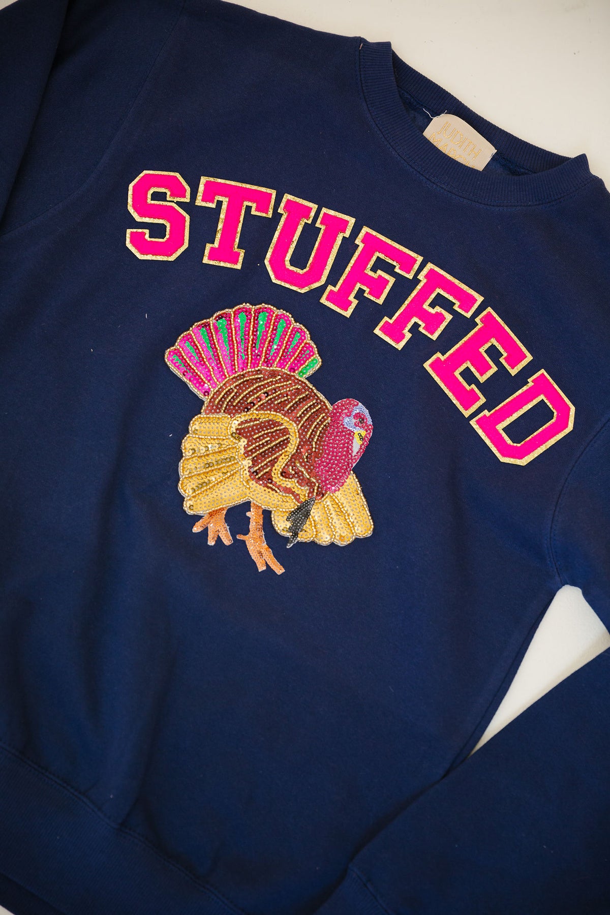 STUFFED NAVY PULLOVER PULLOVER Judith March