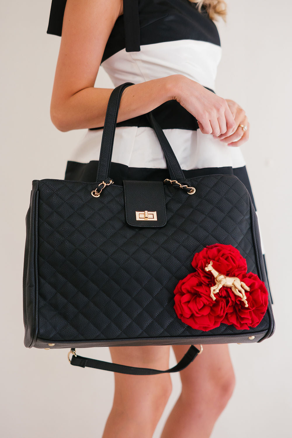 RACING ROSE TOTE BAG Clutch Judith March