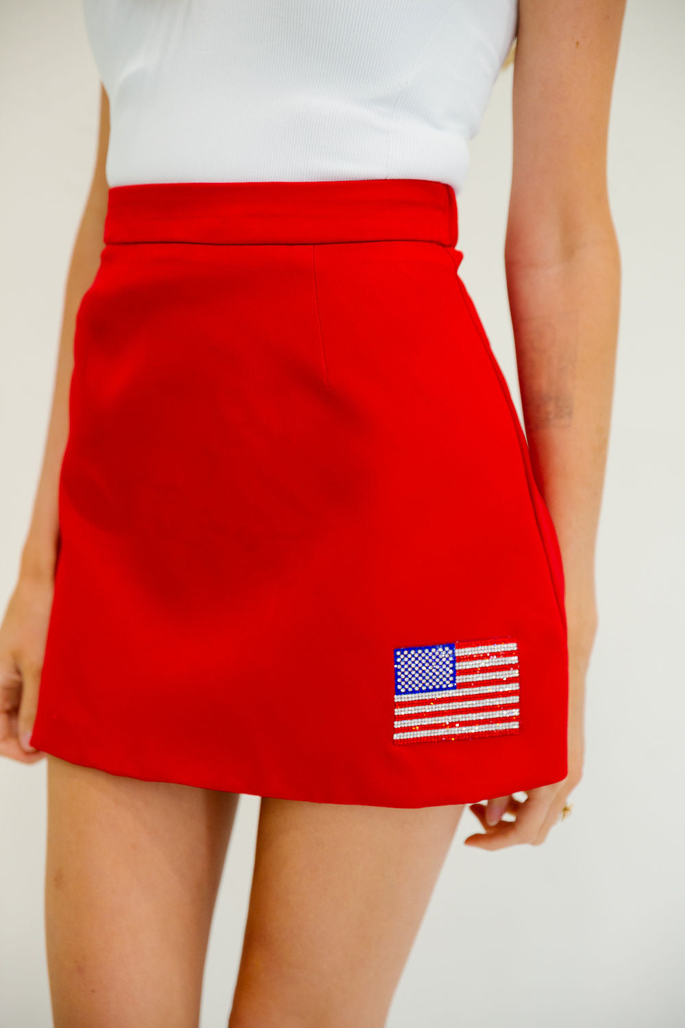 PATRIOT CLUB RED SKIRT SKIRT Judith March