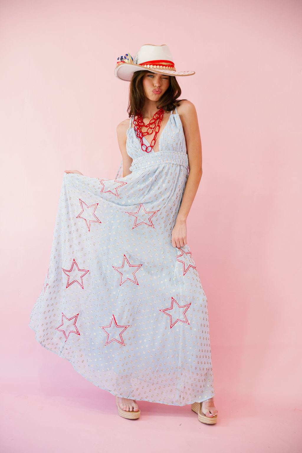 CELEBRATION PATRIOTIC BLUE DRESS DRESS Judith March