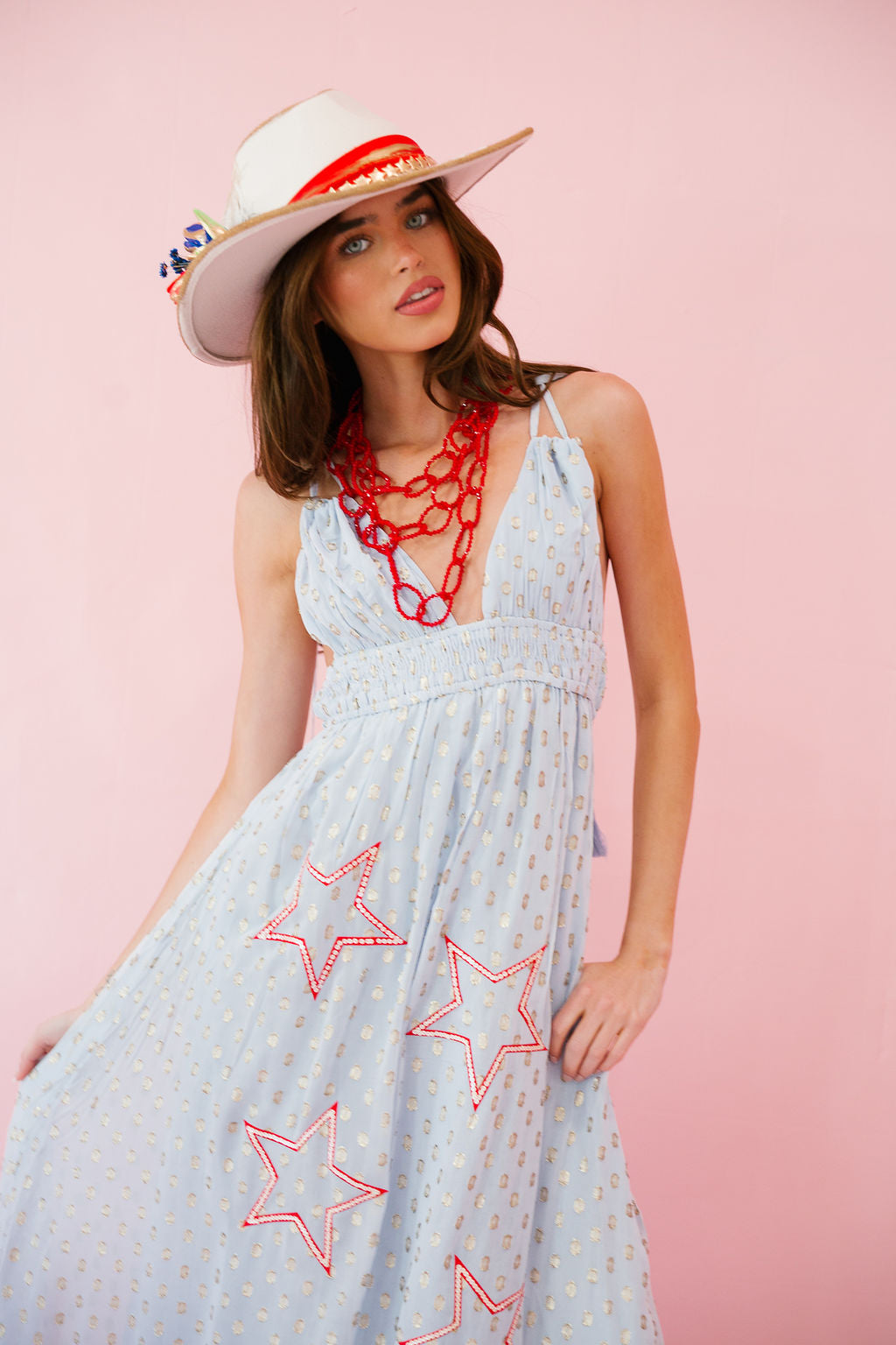 CELEBRATION PATRIOTIC BLUE DRESS DRESS Judith March