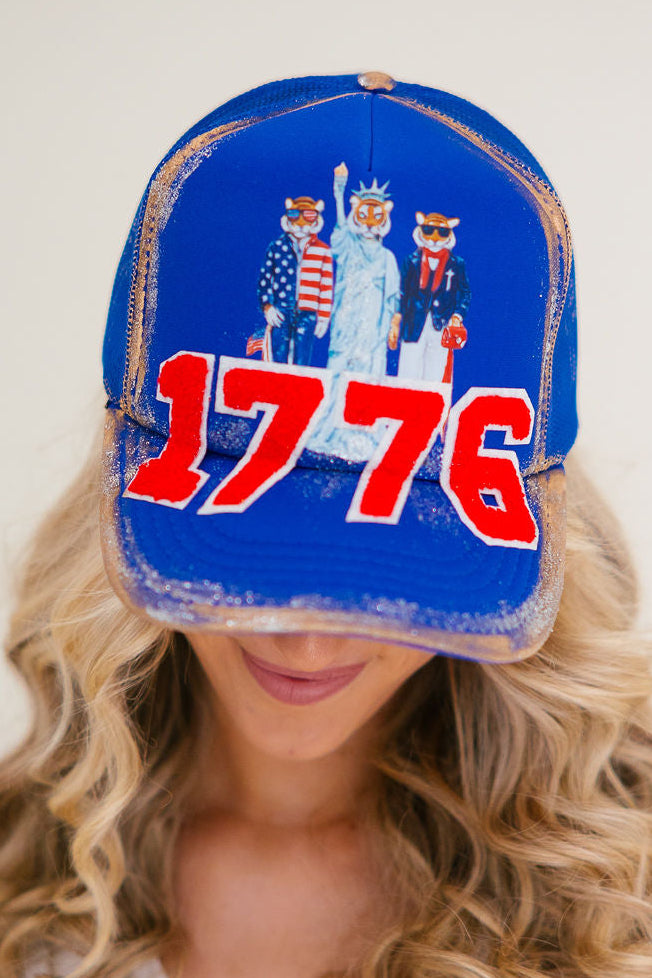 PARTY LIKE IT'S 1776 TRUCKER HAT HAT Judith March