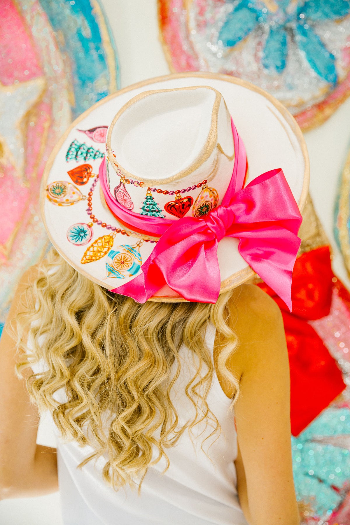 DECK THE HALLS CREAM RANCHER HAT RANCHER HAT Judith March