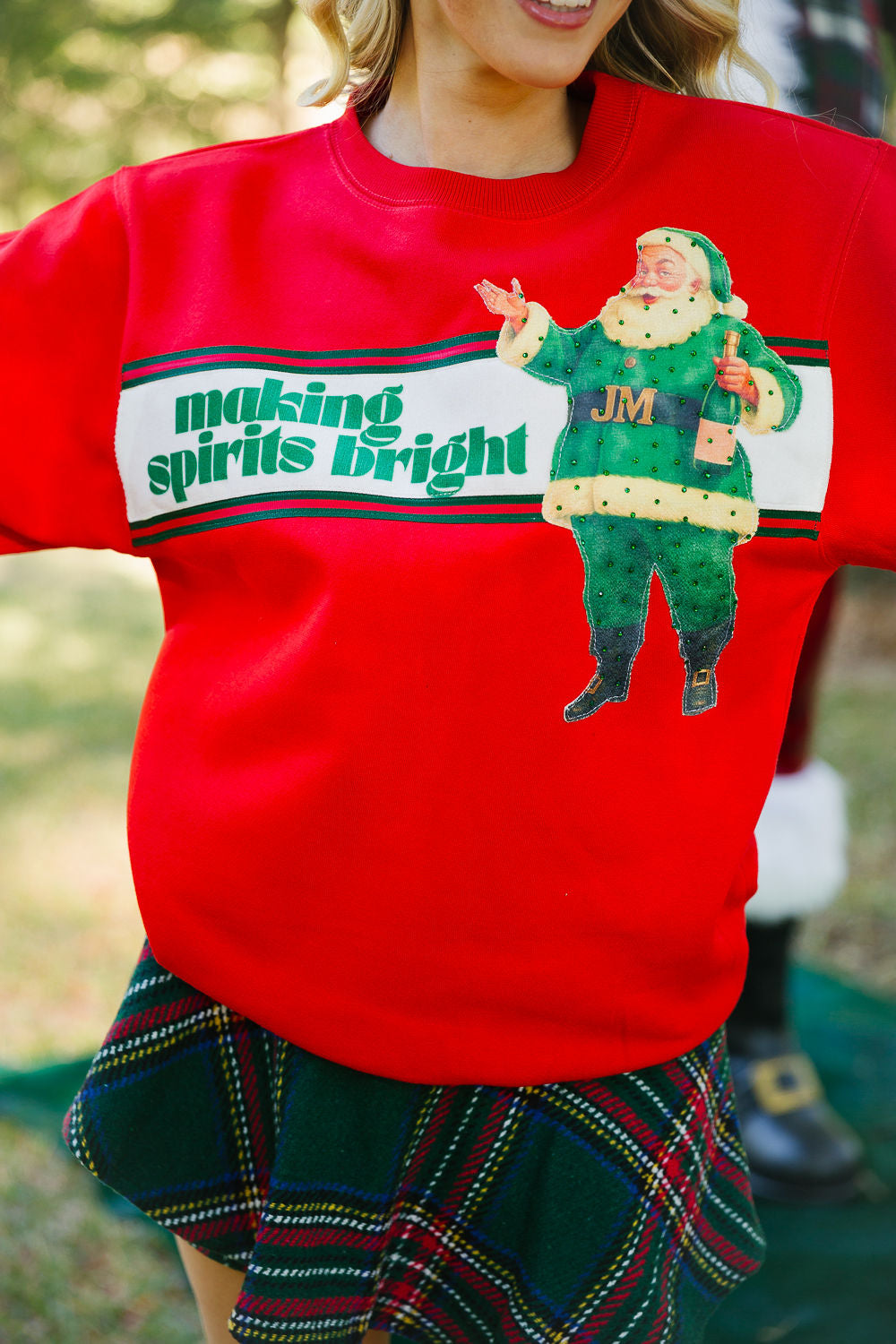 MAKING SPIRITS BRIGHT RED PULLOVER PULLOVER Judith March