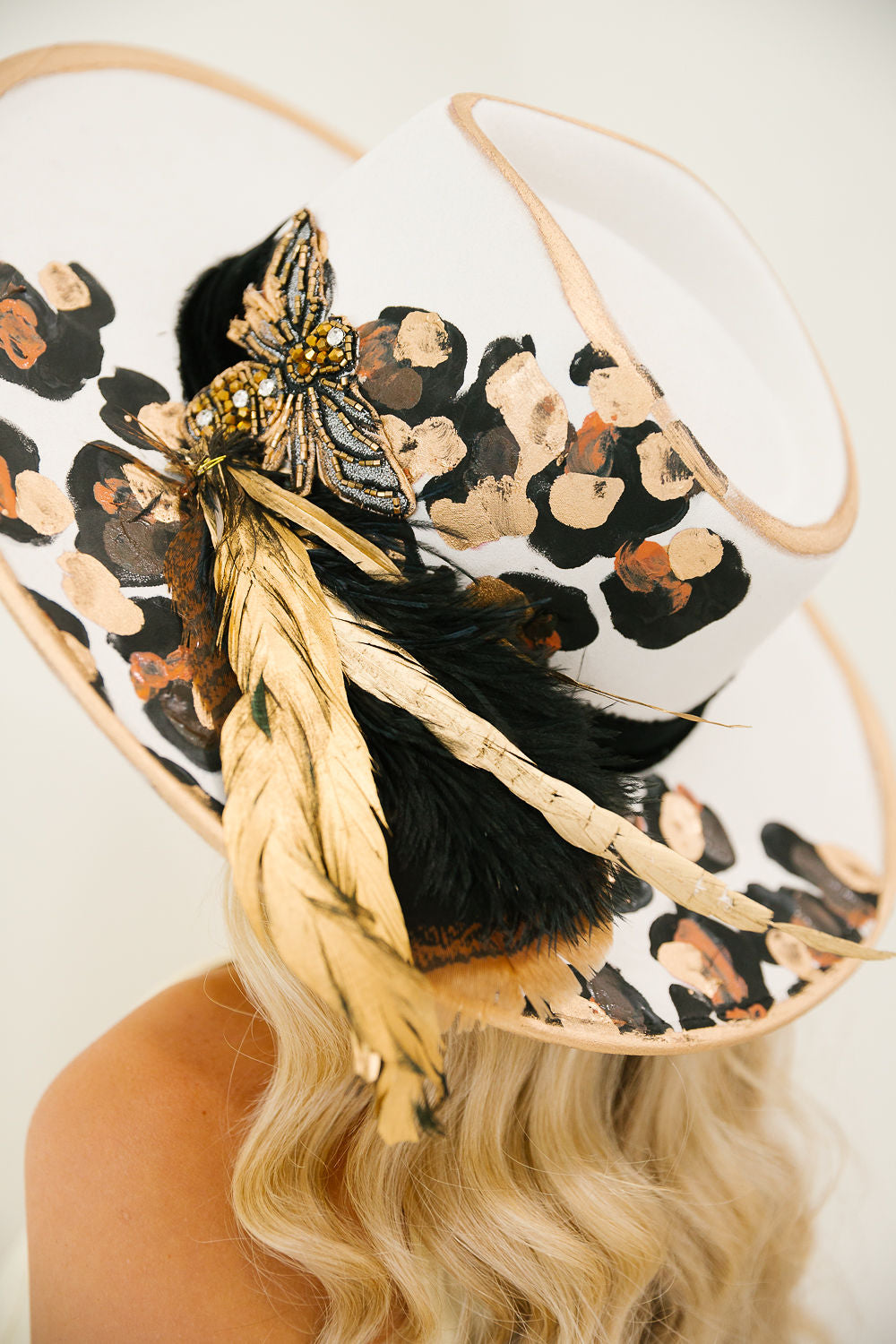 THE WILD HONEY HAND PAINTED RANCHER HAT RANCHER HAT Judith March