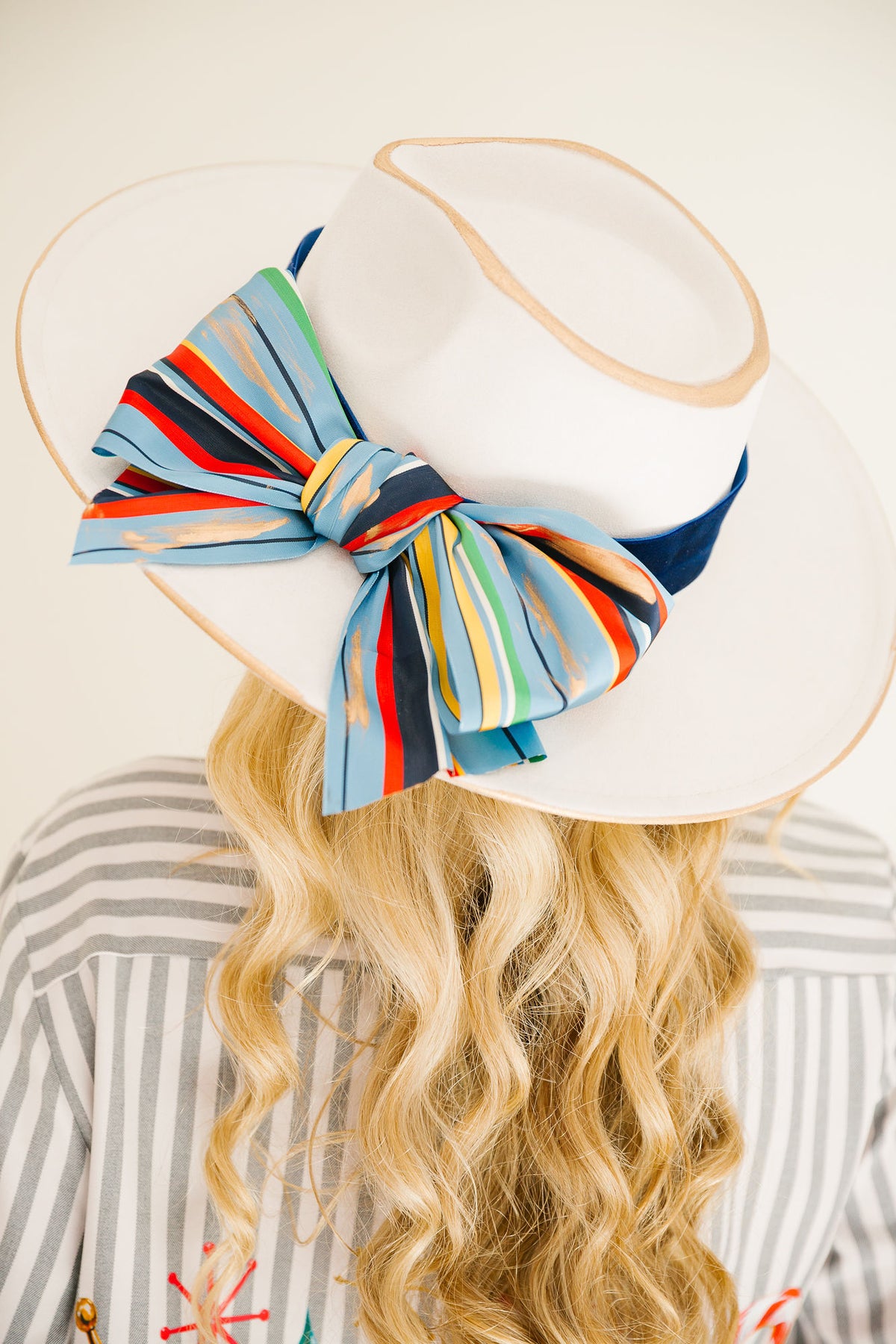 HOLIDAY STRIPE CREAM RANCHER HAT RANCHER HAT Judith March