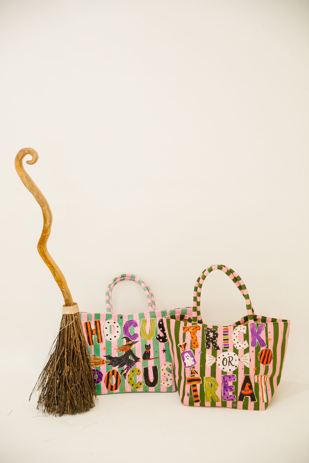 TRICK OR TREAT STRIPED BAG Clutch Judith March