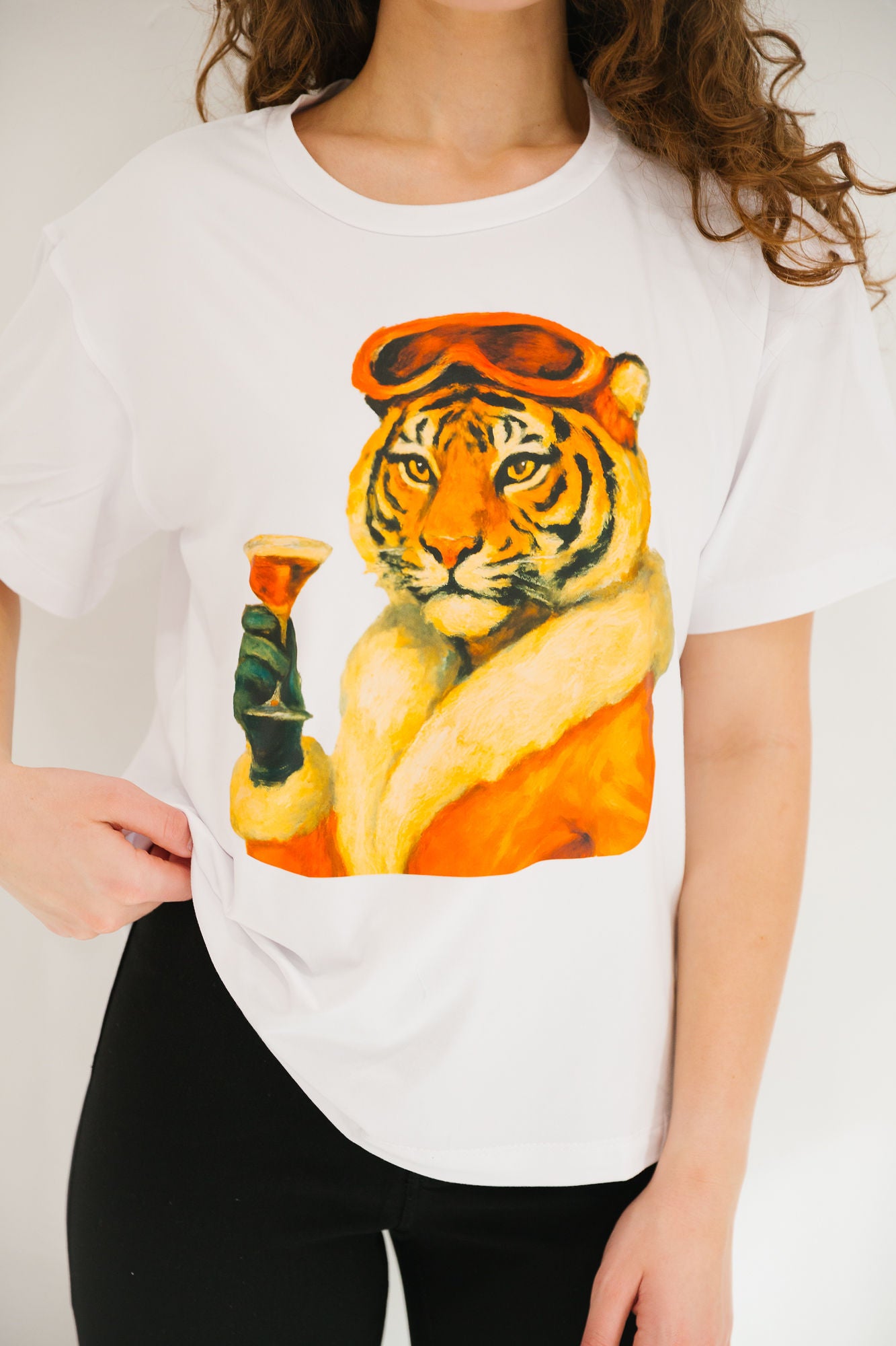 APRÈS TIGER WHITE TEE TEE Judith March