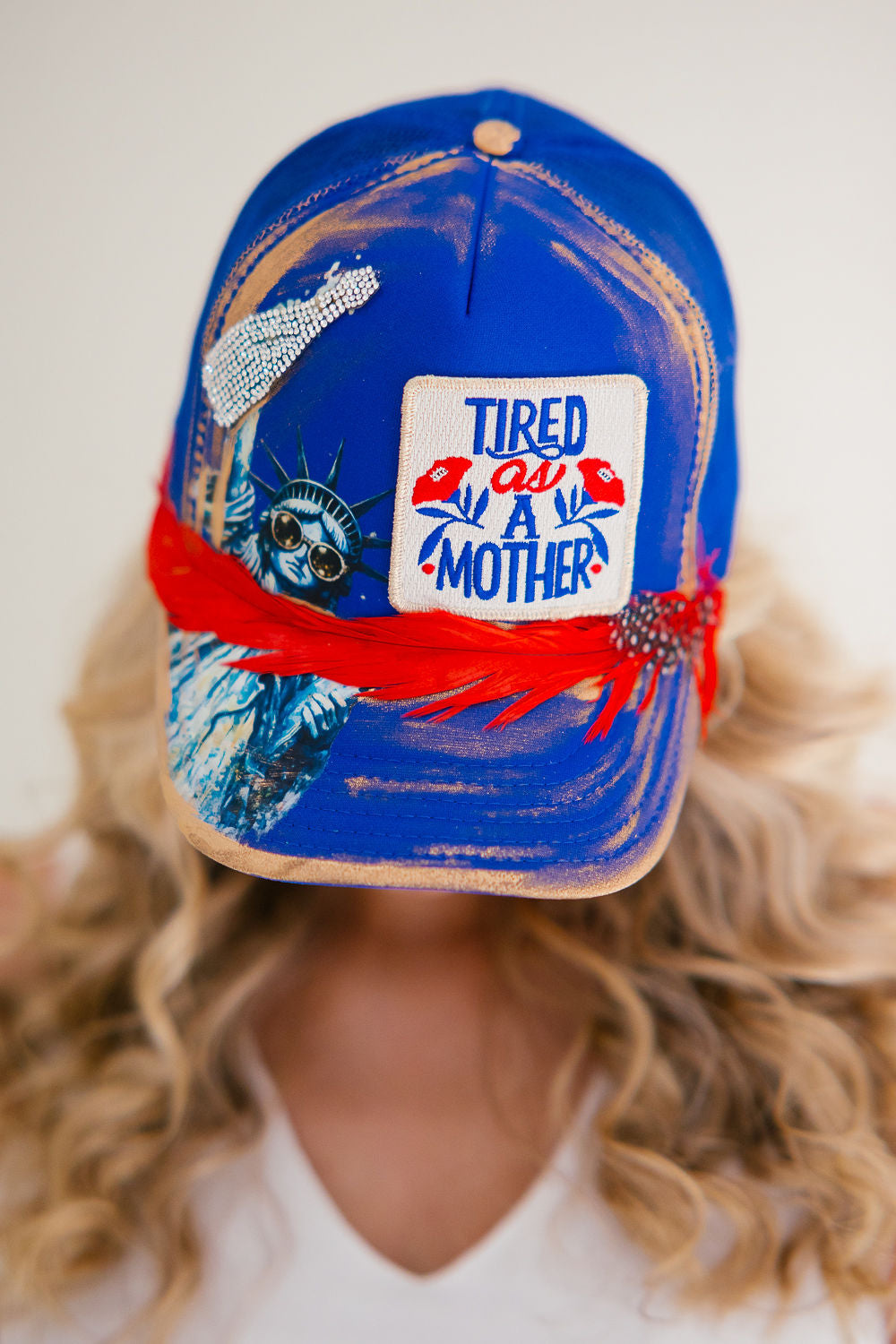 TIRED AS A MOTHER USA ROYAL TRUCKER HAT HAT Judith March