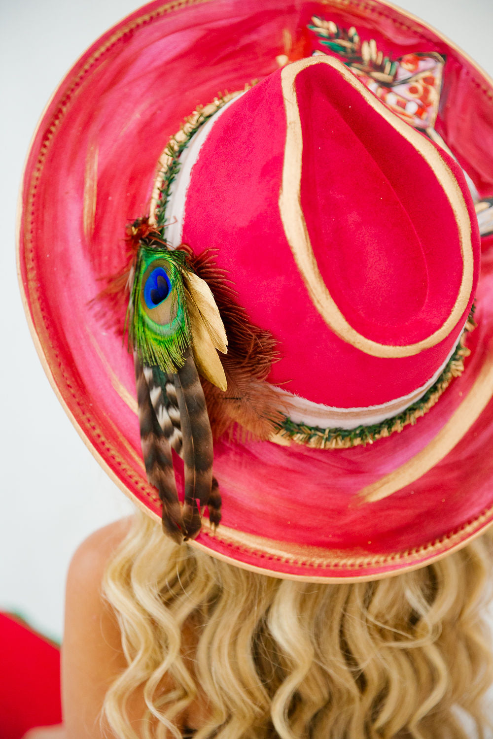 CHRISTMAS COSMOS RED RANCHER HAT RANCHER HAT Judith March