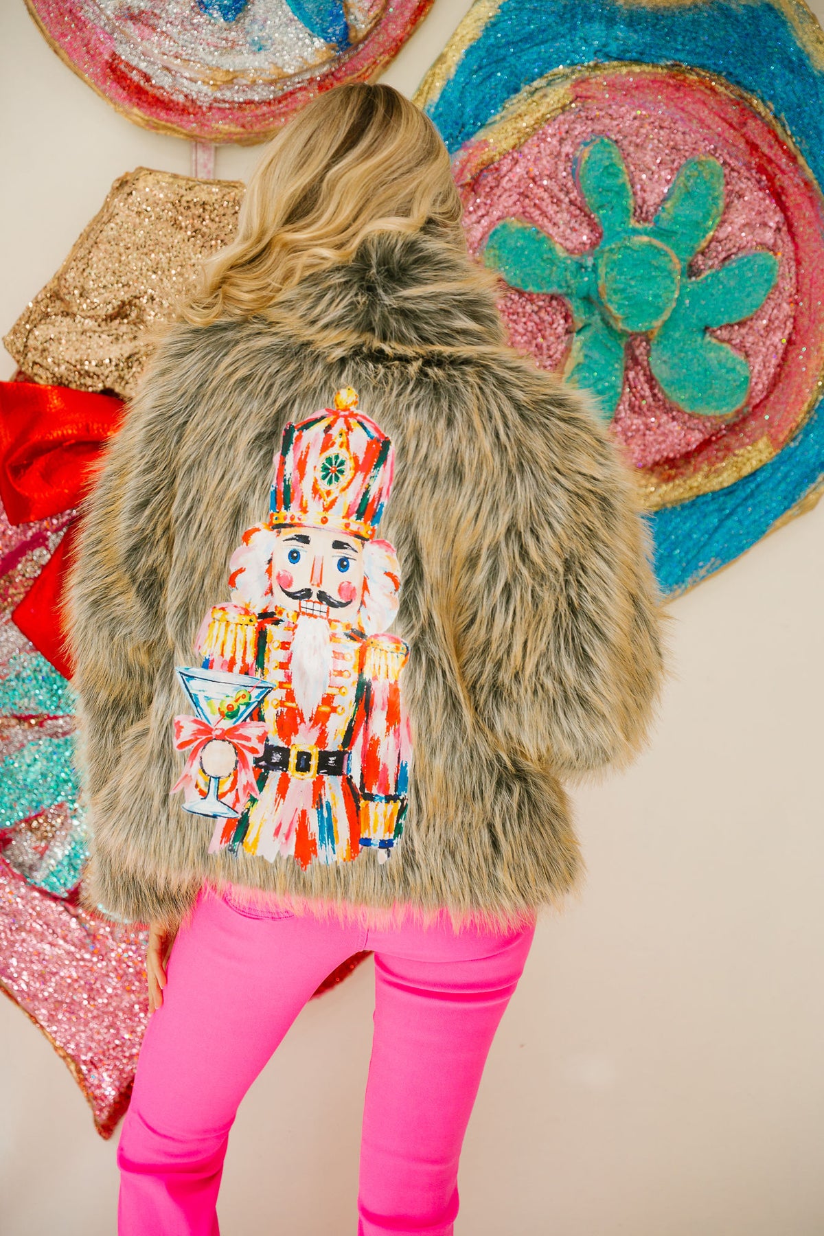 TIPSY TOY SOLIDER FUR COAT JACKET Judith March