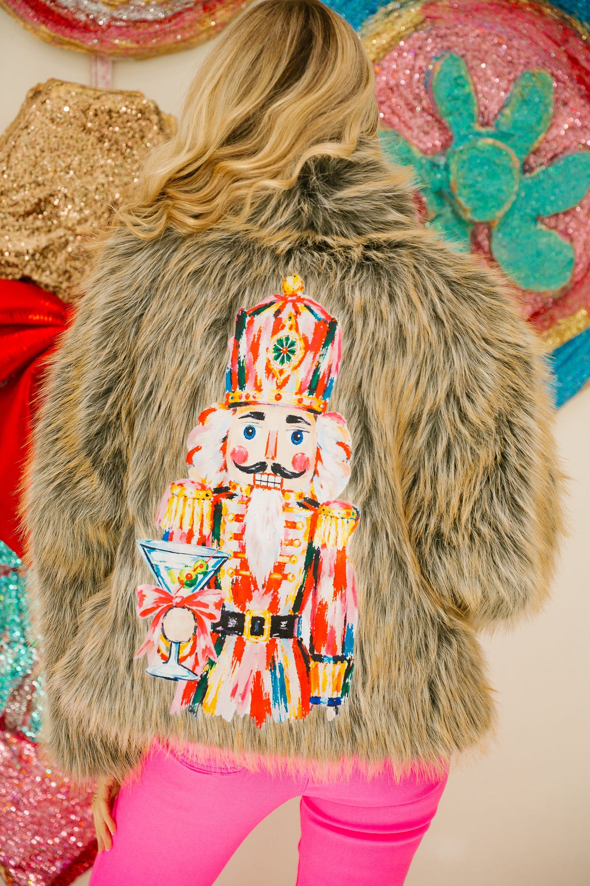 TIPSY TOY SOLIDER FUR COAT JACKET Judith March