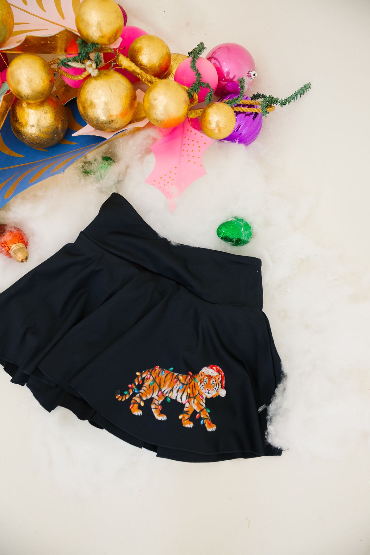WILD ABOUT CHRISTMAS NAVY ATHLETIC SKIRT SKIRT Judith March