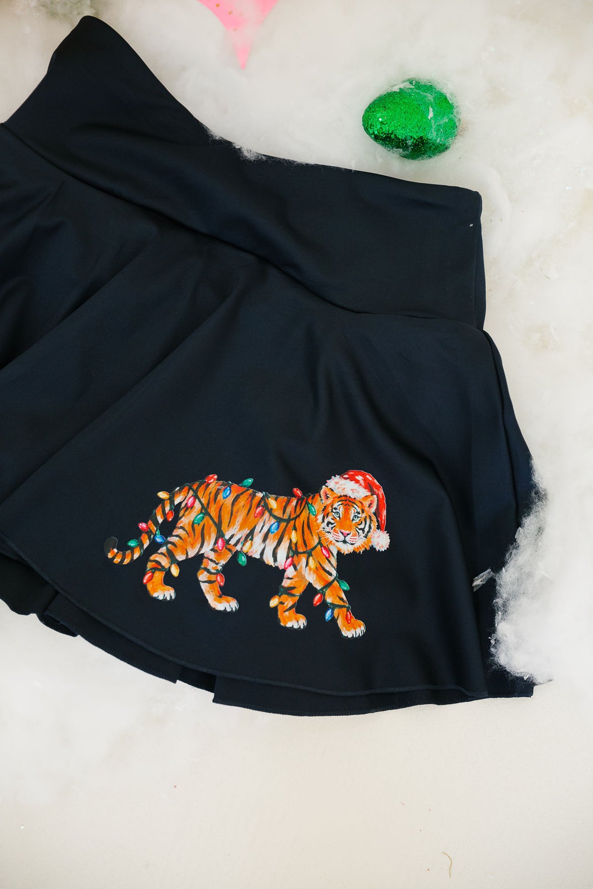 WILD ABOUT CHRISTMAS NAVY ATHLETIC SKIRT SKIRT Judith March