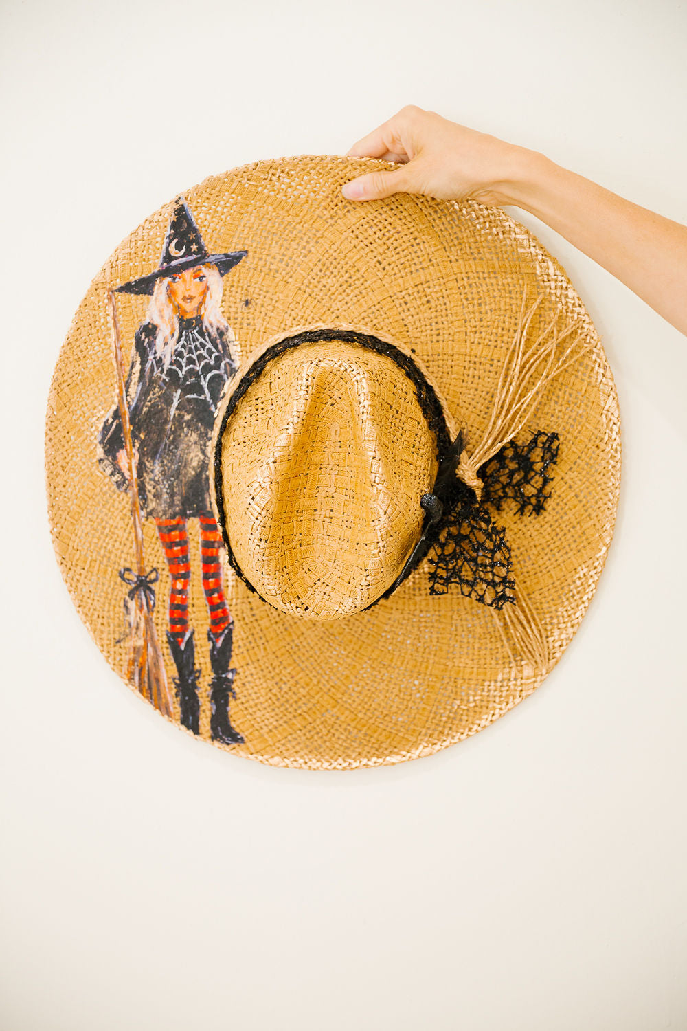 STRIPED SPELL STRAW RANCHER HAT TRUCKER HAT Judith March