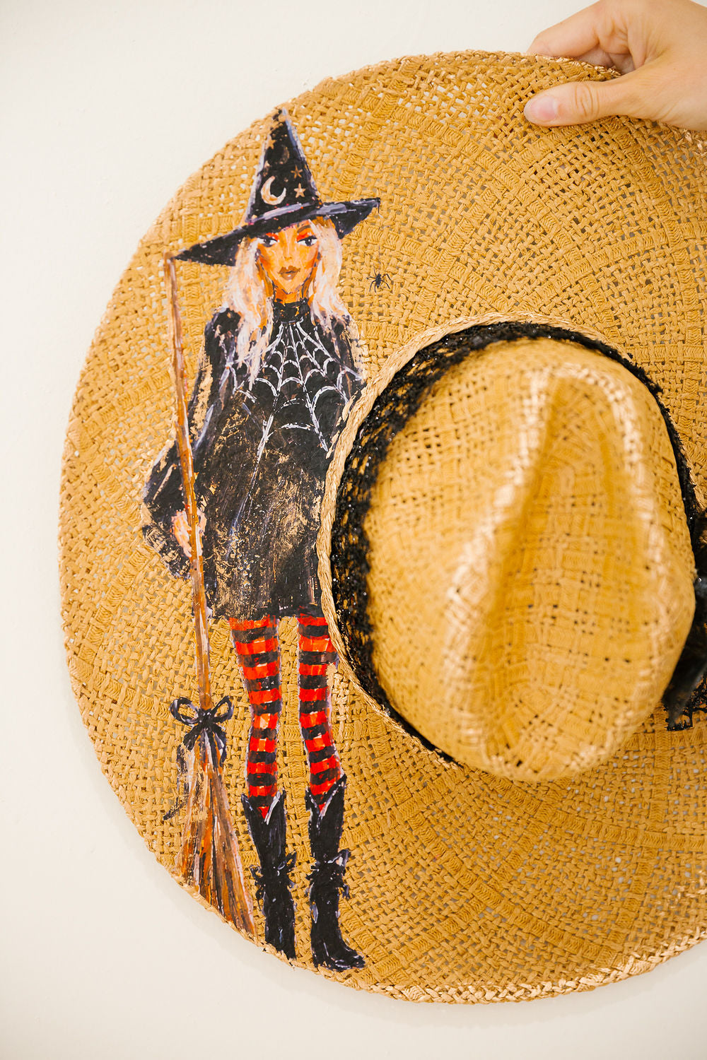 STRIPED SPELL STRAW RANCHER HAT TRUCKER HAT Judith March