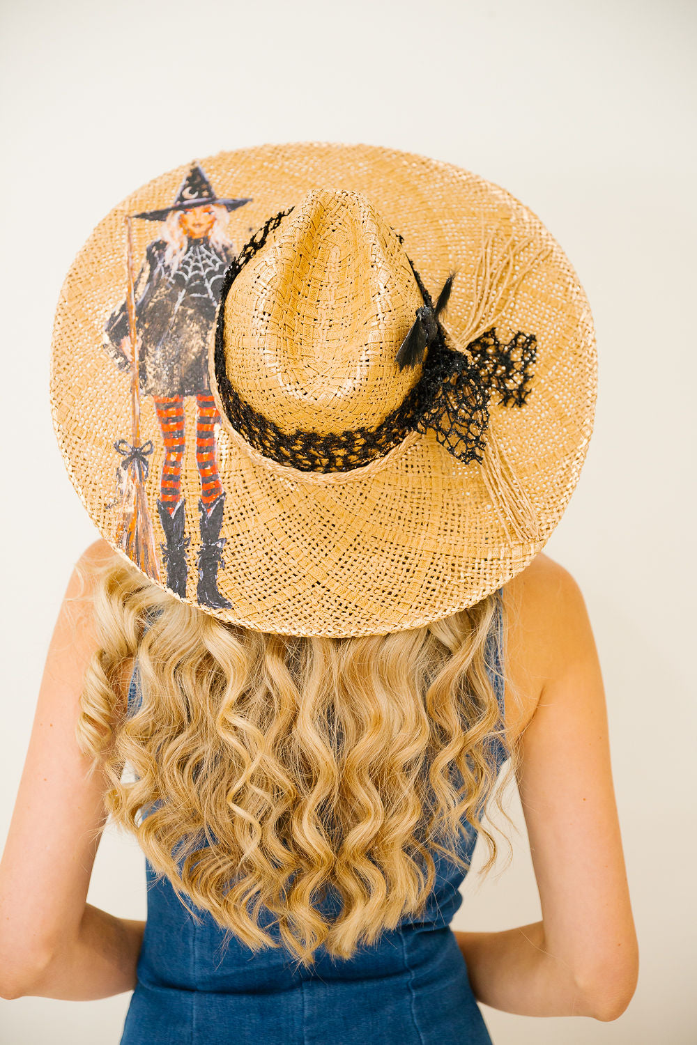 STRIPED SPELL STRAW RANCHER HAT TRUCKER HAT Judith March