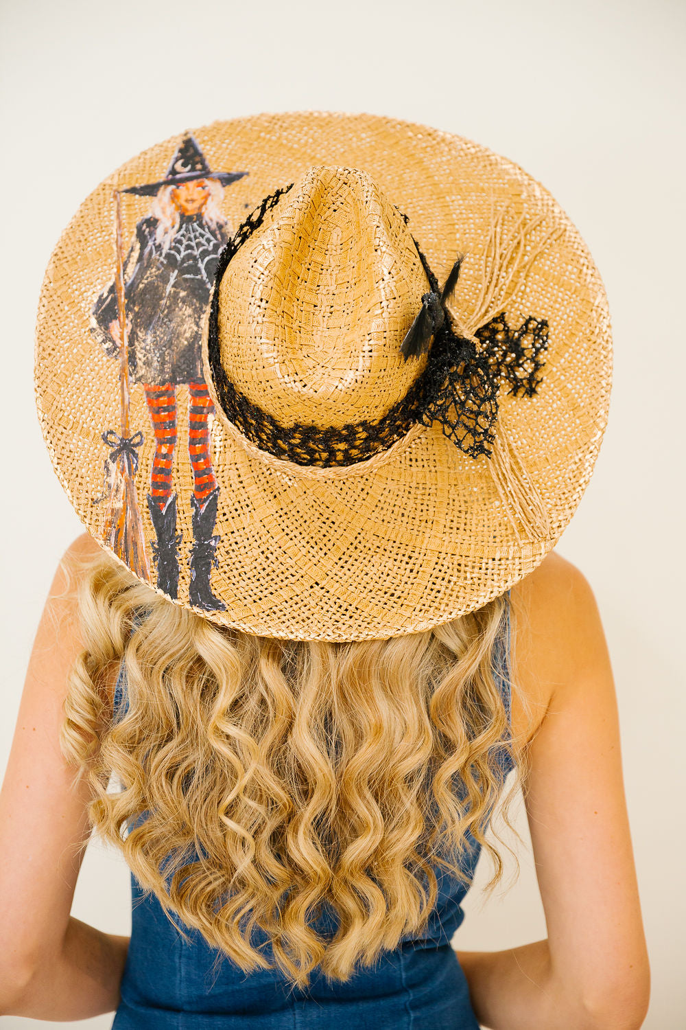 STRIPED SPELL STRAW RANCHER HAT TRUCKER HAT Judith March