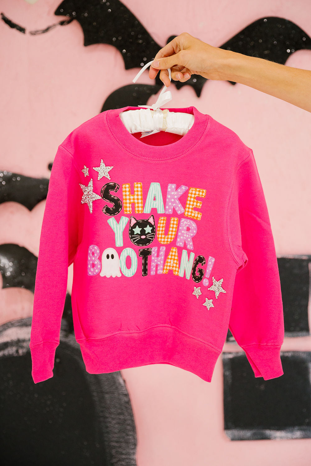 MINI KIDS SHAKE YOUR BOOTHANG PINK PULLOVER PULLOVER Judith March