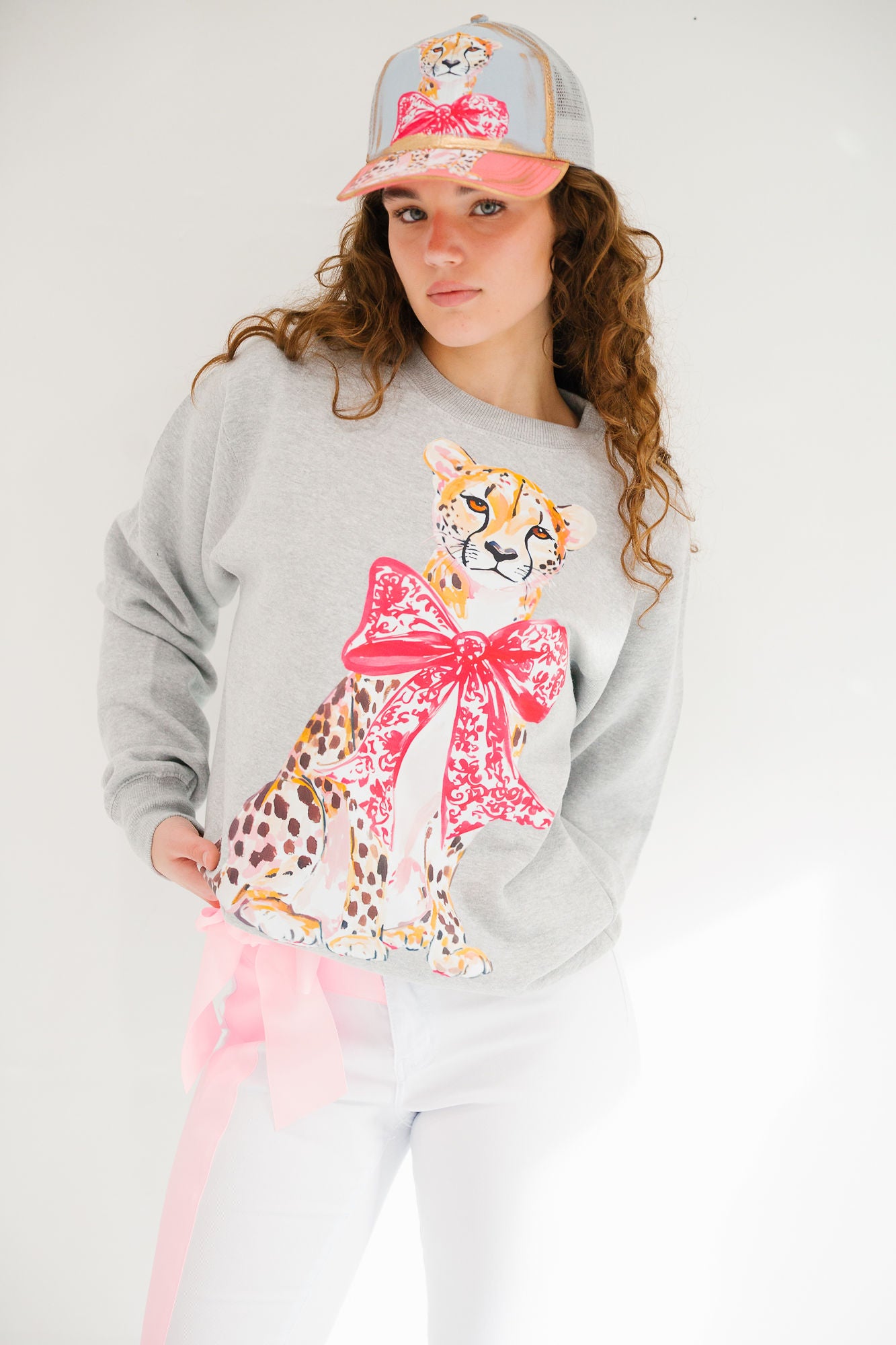 WILD FOR YOU GREY PULLOVER PULLOVER Judith March